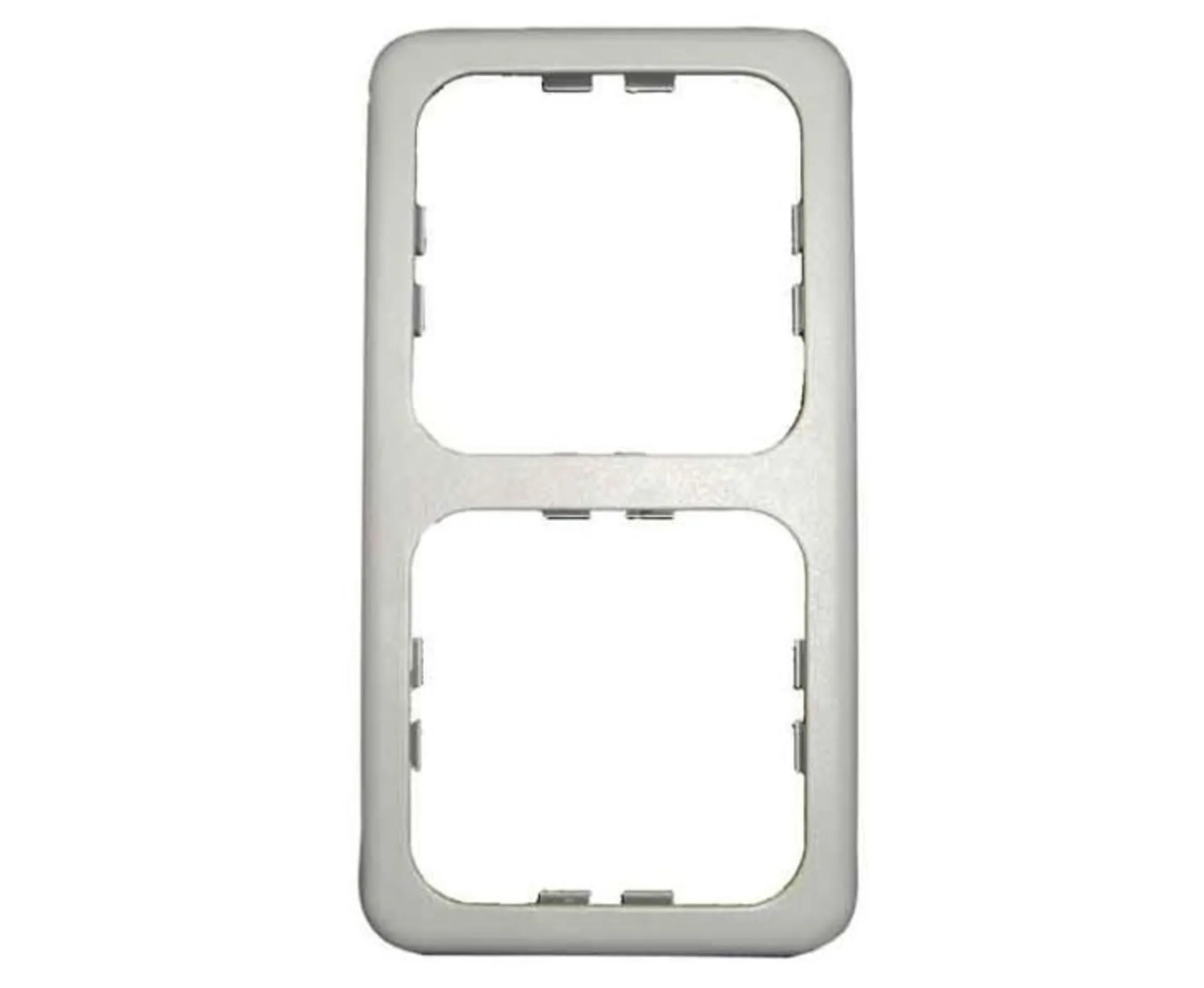Cadre double étroit en gris