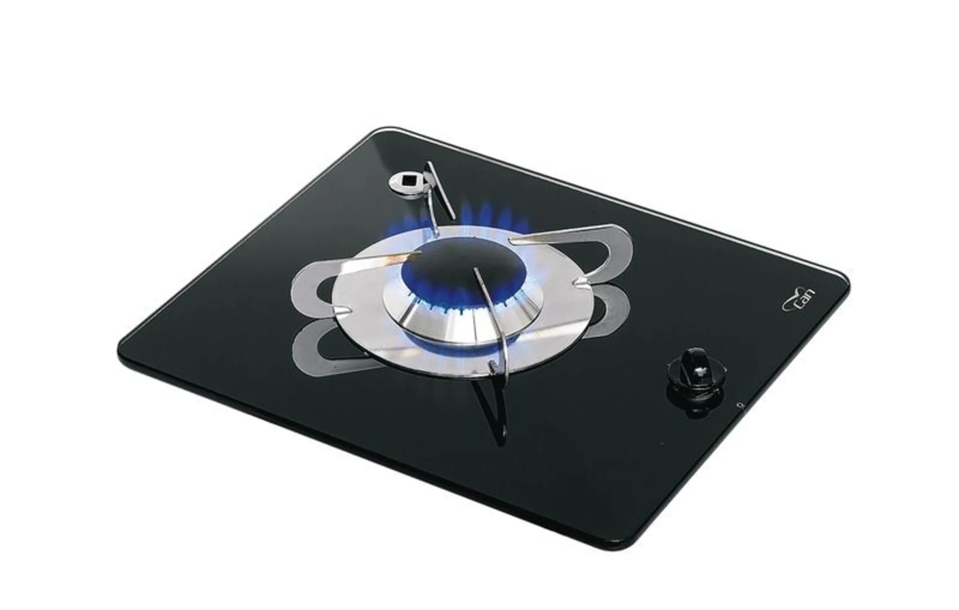 réchaud à 1 flamme, dimensions L32.5 x l29 x H4.7+10 cm