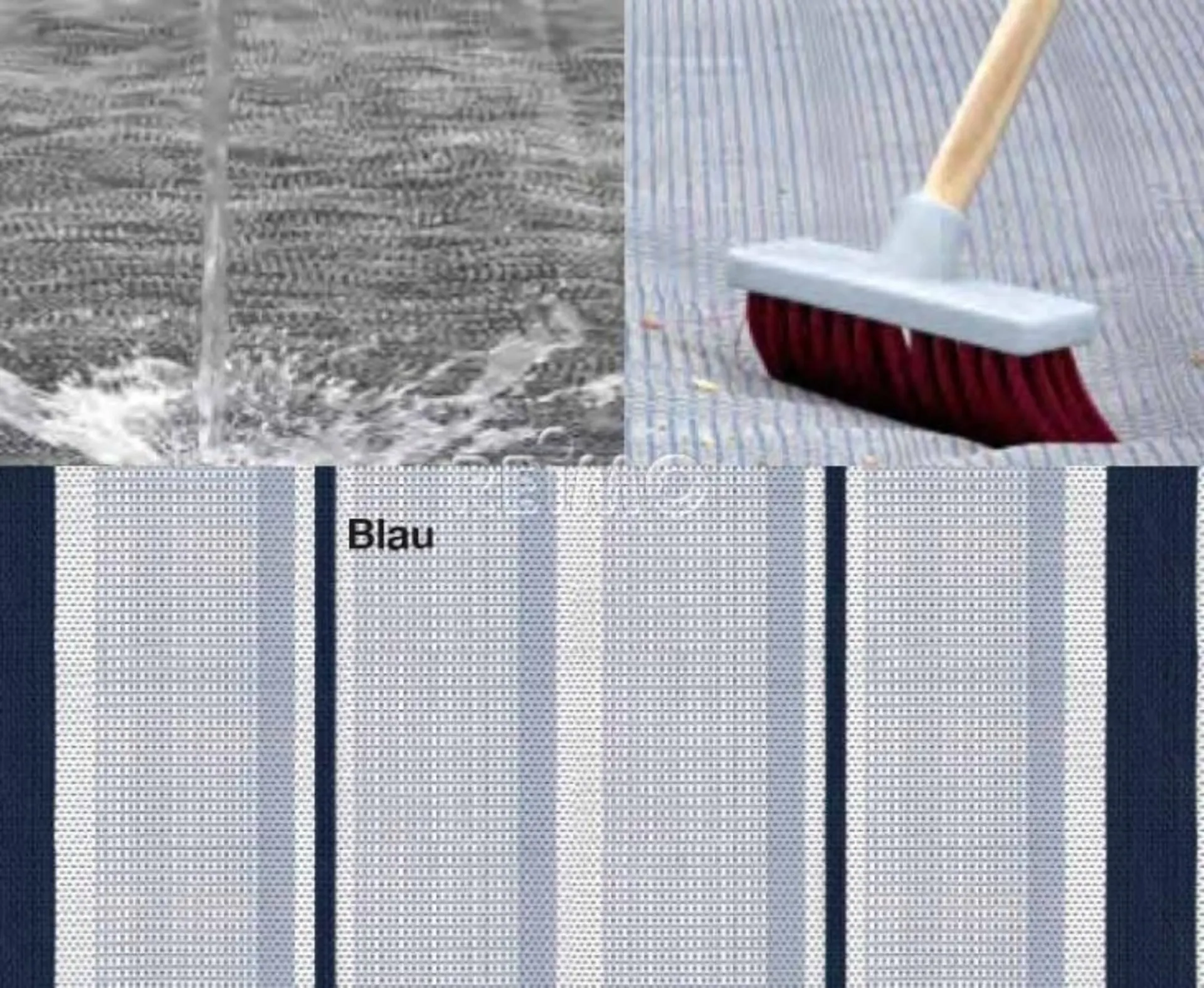Tapis de tente en PVC 3.0x7.5m - Tapis de store facile d'entretien de Reimo