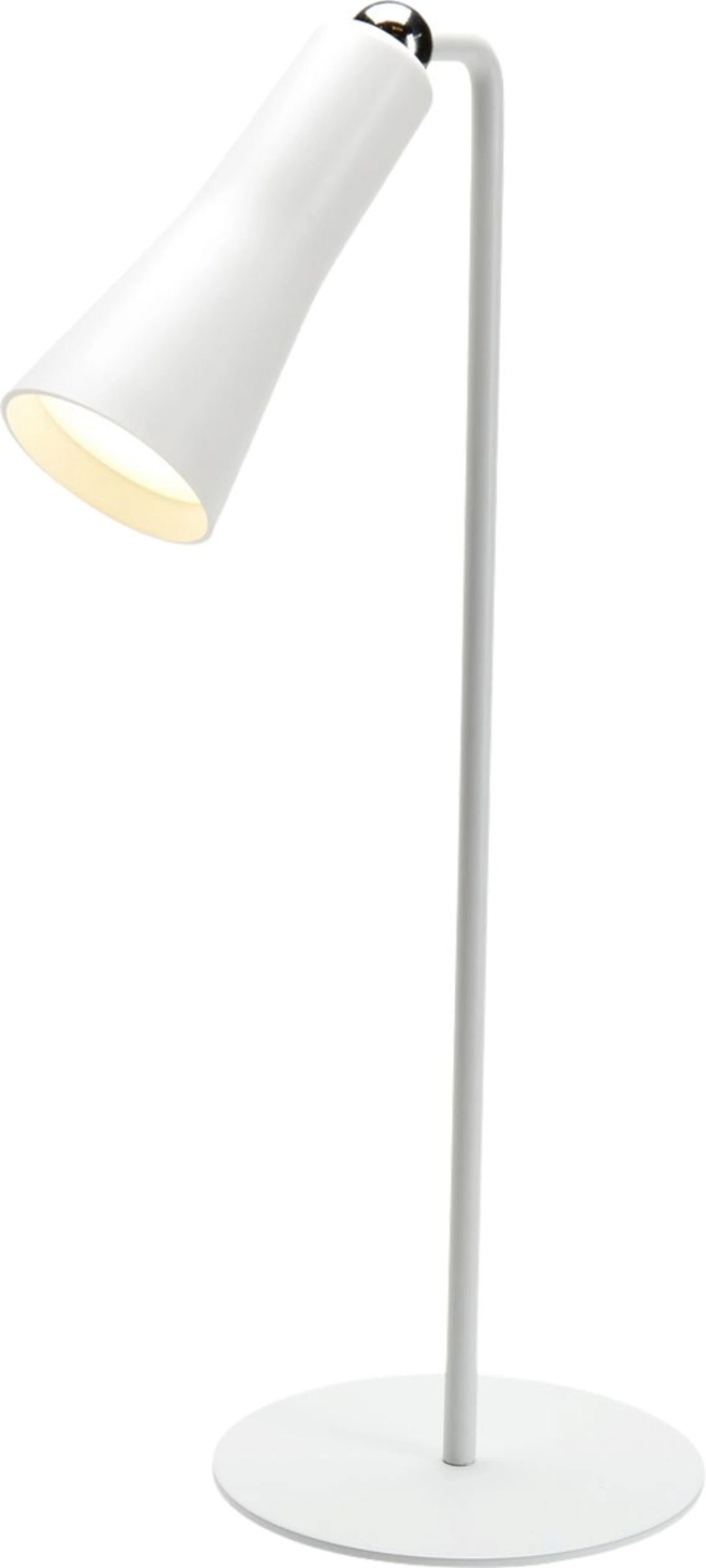 Wecamp Magnete aufladbare Tischlampe weiß