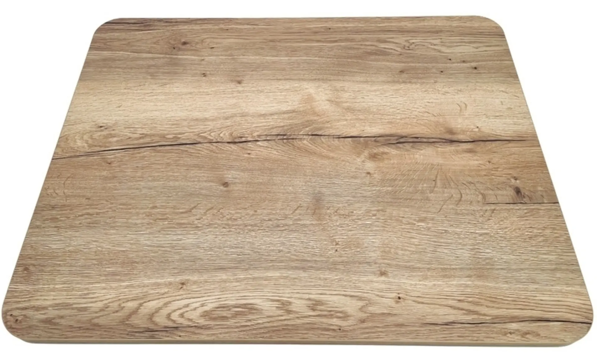 Plateau de table ultra-fin - Face supérieure aspect chêne - Face inférieure blanc mat - Bords aspect chêne - Petit Plateau de table ultra-fin - Face supérieure aspect chêne - Face inférieure blanc mat - Bords aspect chêne - Petit