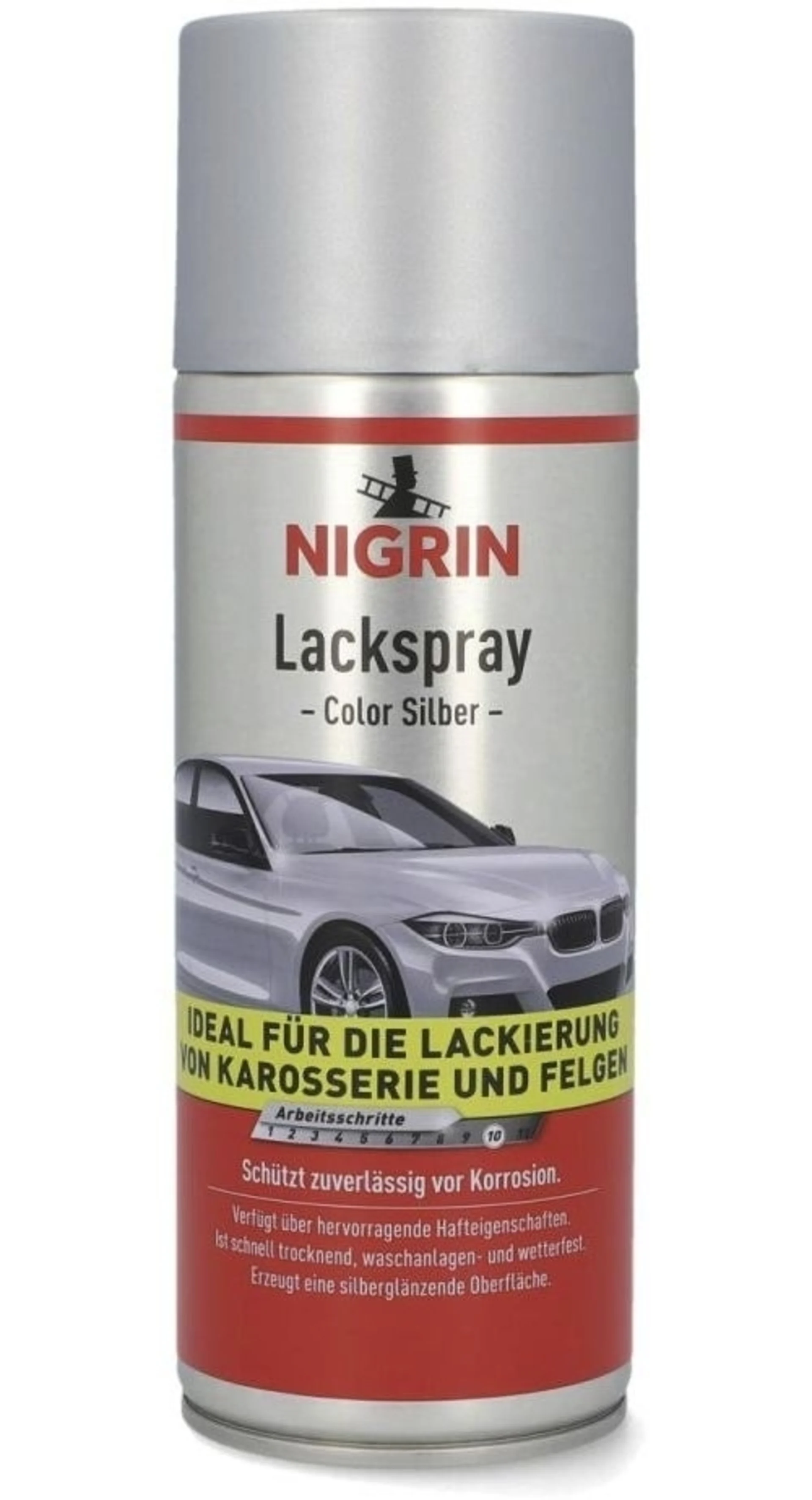 Peinture en spray Nigrin - argent 400 ml