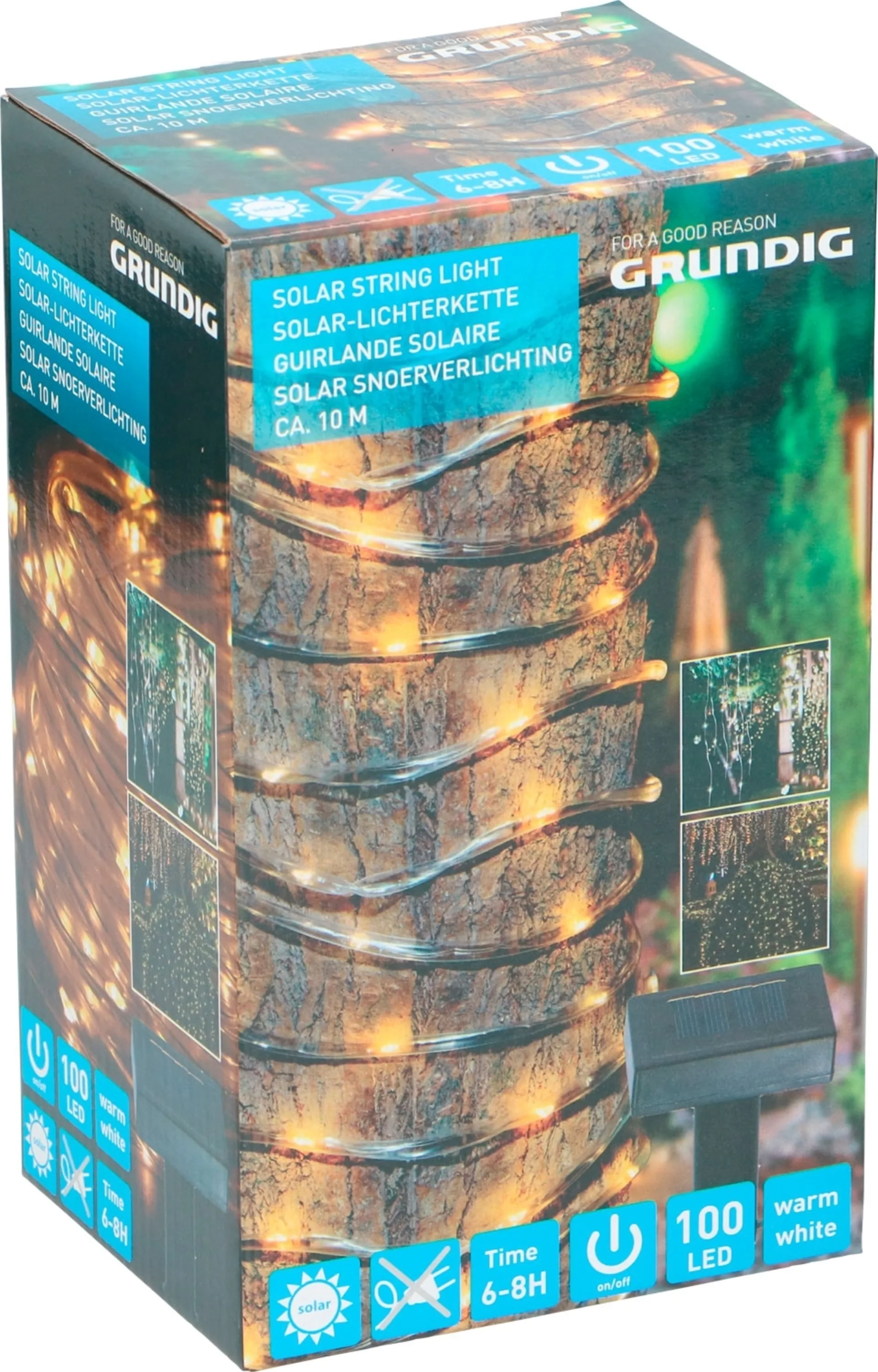 Guirlande lumineuse solaire Grundig 100 LED