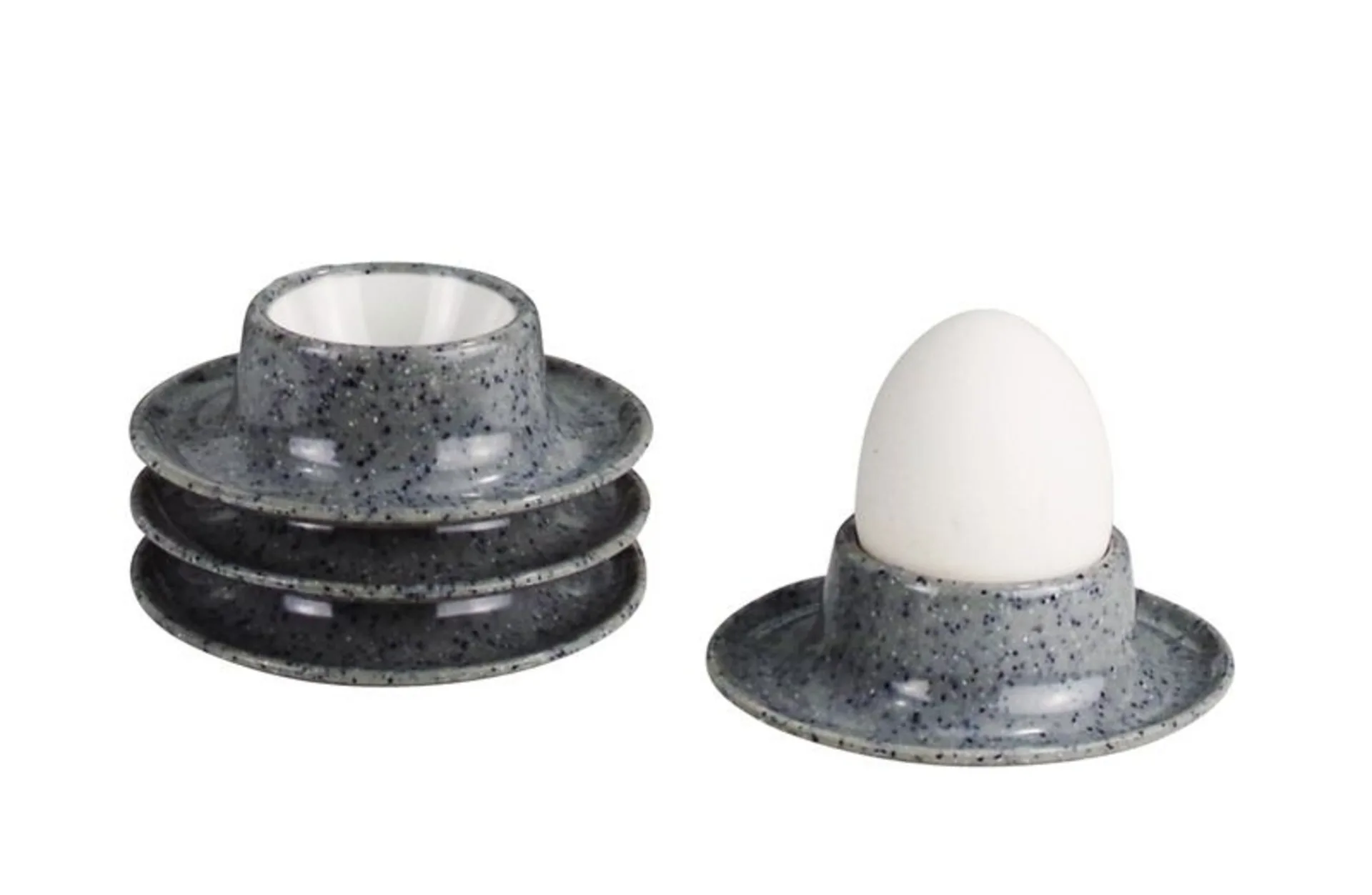 Gimex GRANITE Eierbecherset, 100% Melamin, 4tlg.