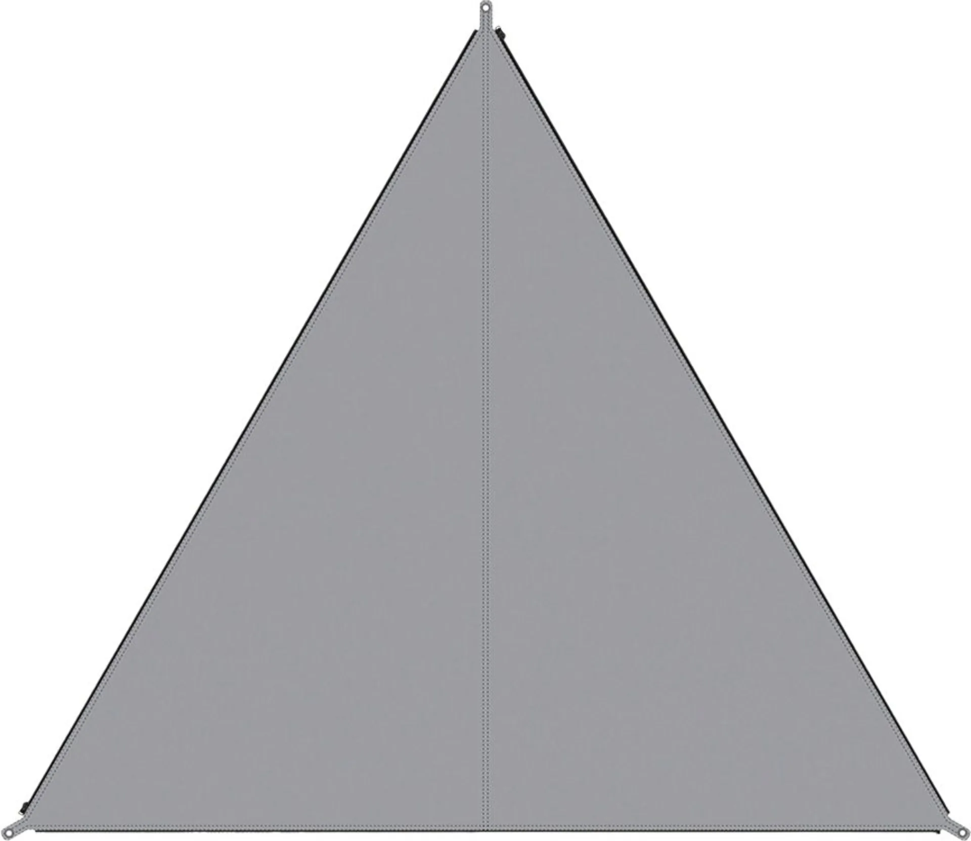 Voile d'ombrage Bent TC-Zip-Canvas Single en tissu mélangé coton, gris