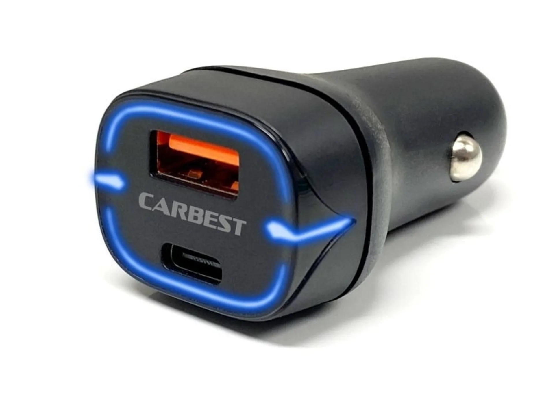 KFZ Dual USB Ladegerät mit USB-A und USB-C Anschluss
