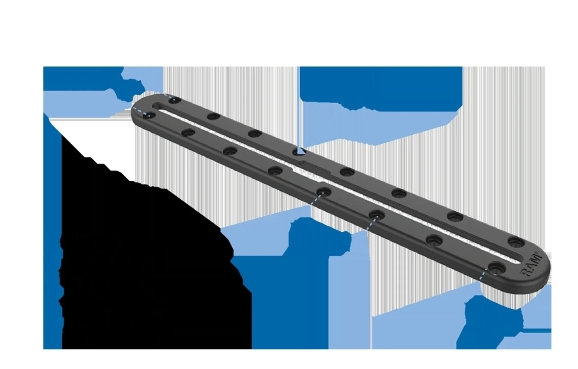 RAM Mounts Tough-Track-Schiene 304.8 mm zur einfachen Befestigung von Basisplatten