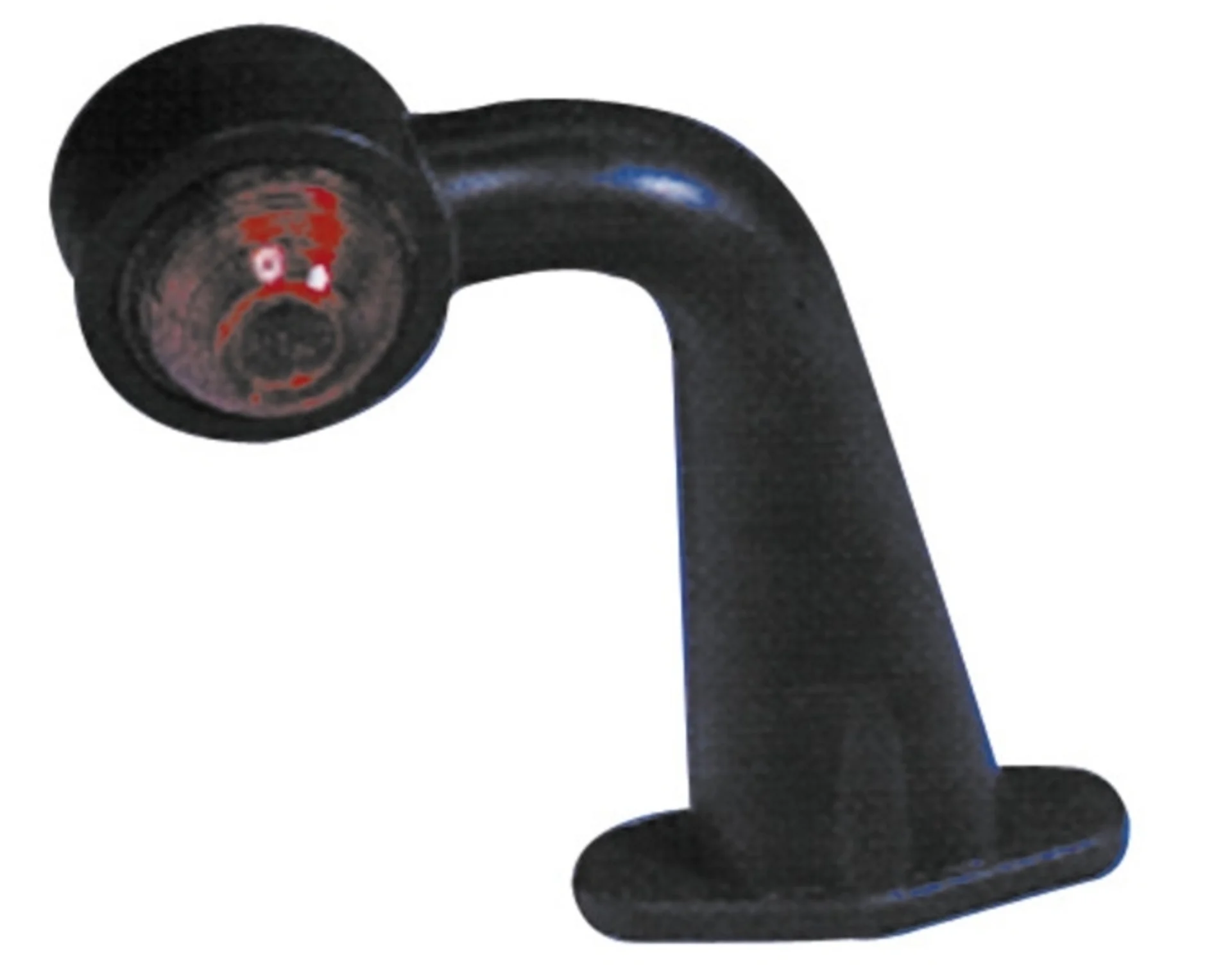 Umrißleuchte rot/weiß mit Gummiarm 185mm