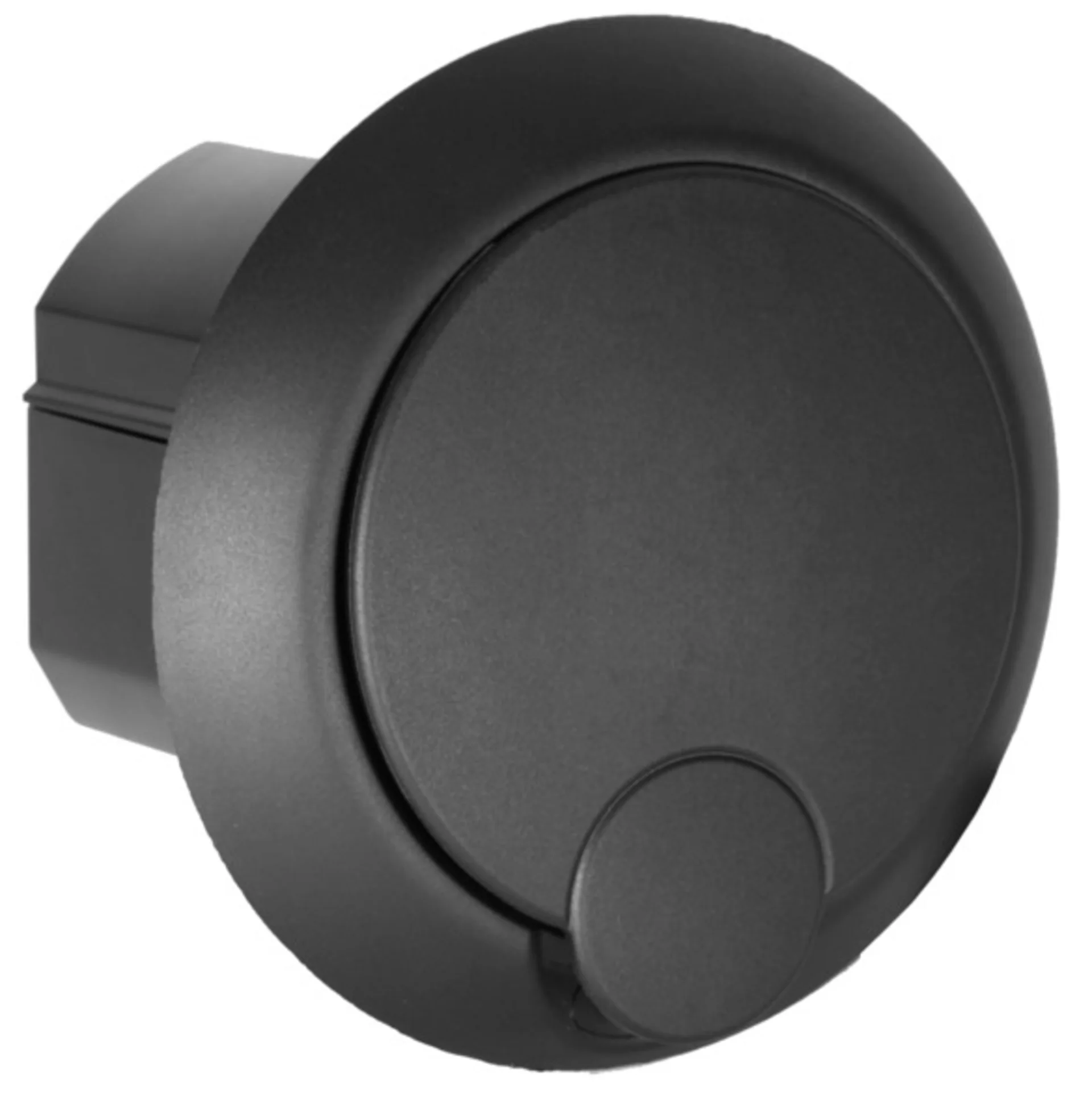 CEE-Eingangssteckdose schwarz 230V Rund