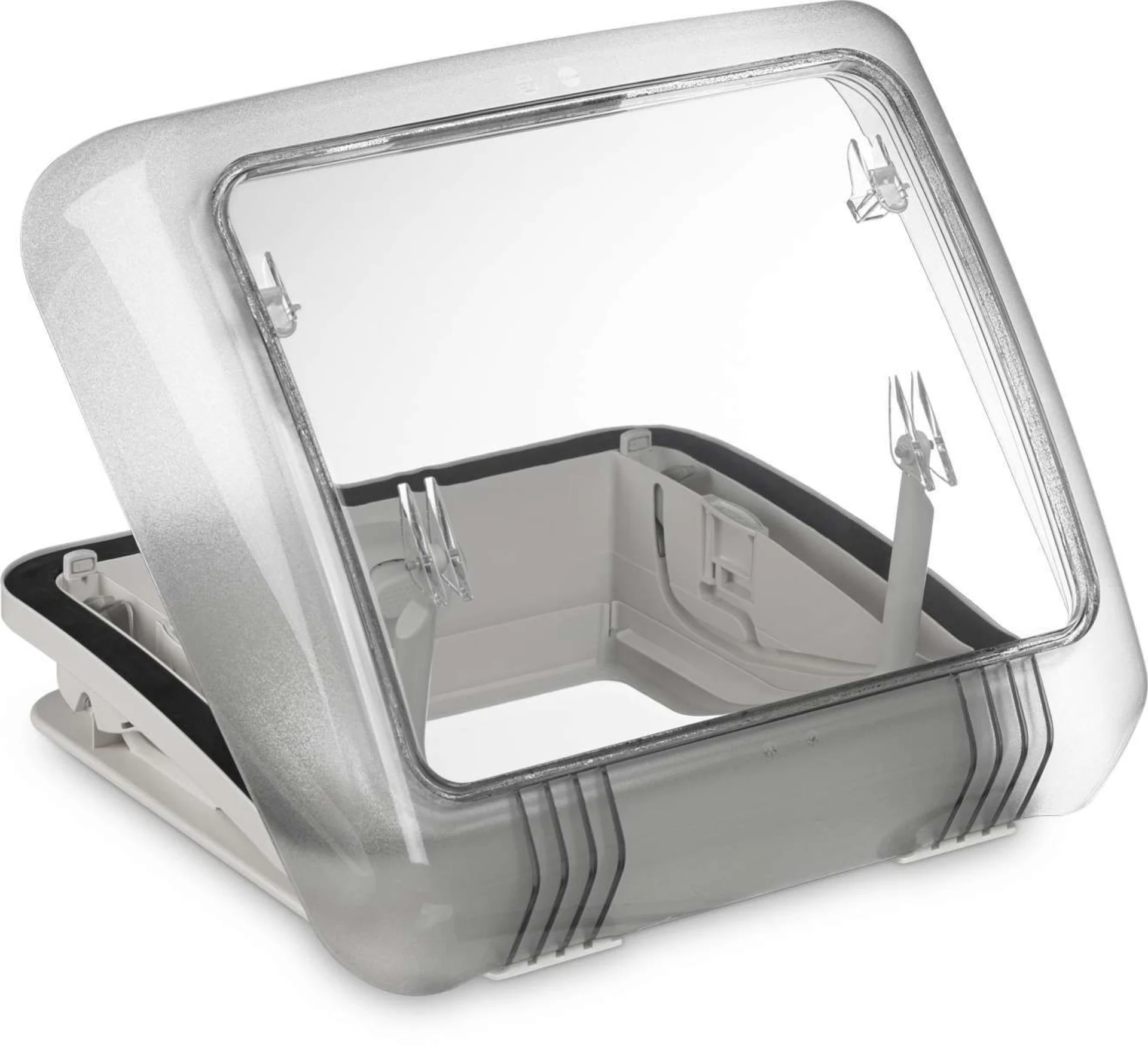 Dometic Micro Heki Dachfenster mit Fliegengitter und Verdunkelungsblende 280 x 280 mm Mit Zwangsbelüftung