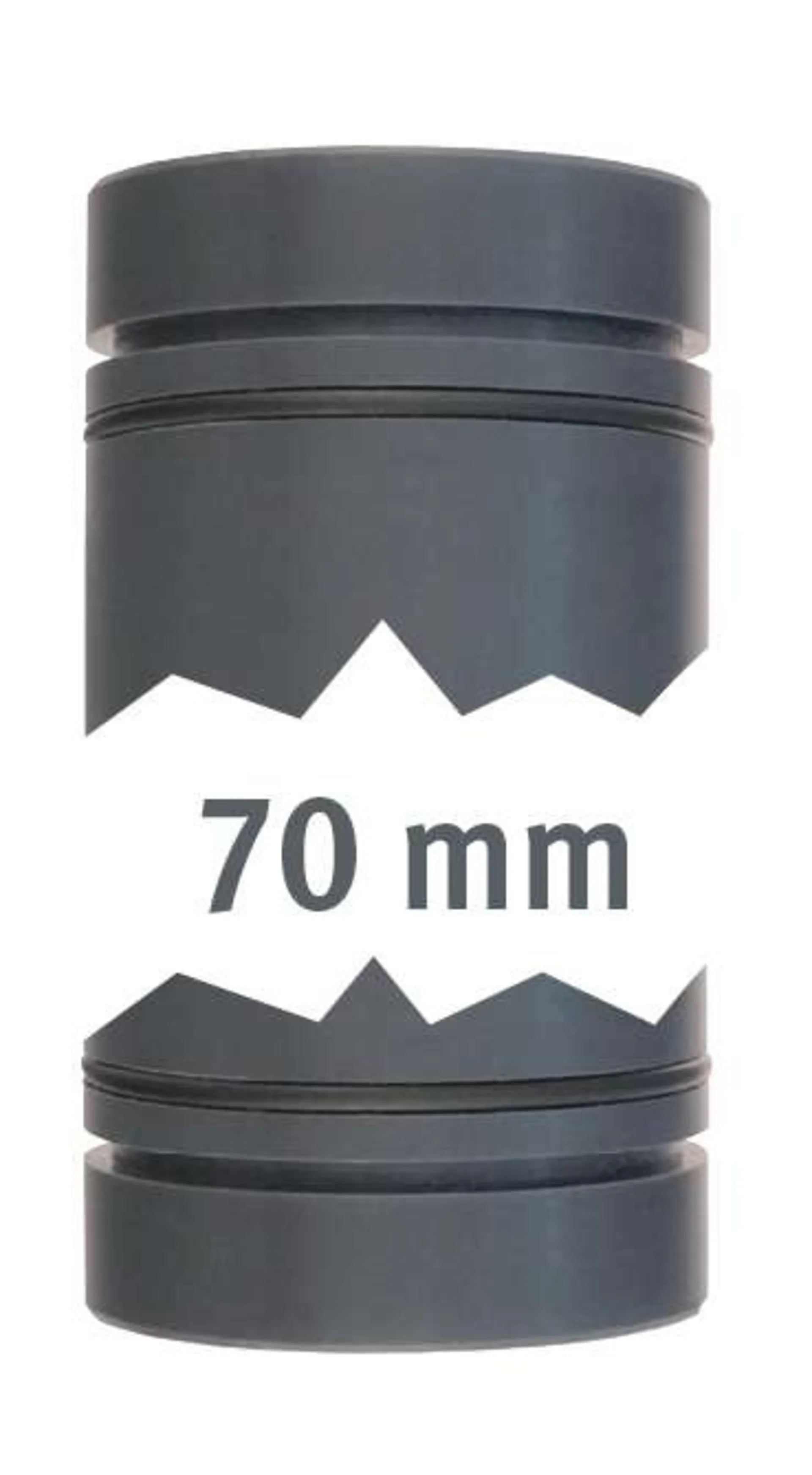 Lilie Rohr 40 mm beid. mit O-Ring 70mm und Außenringnut