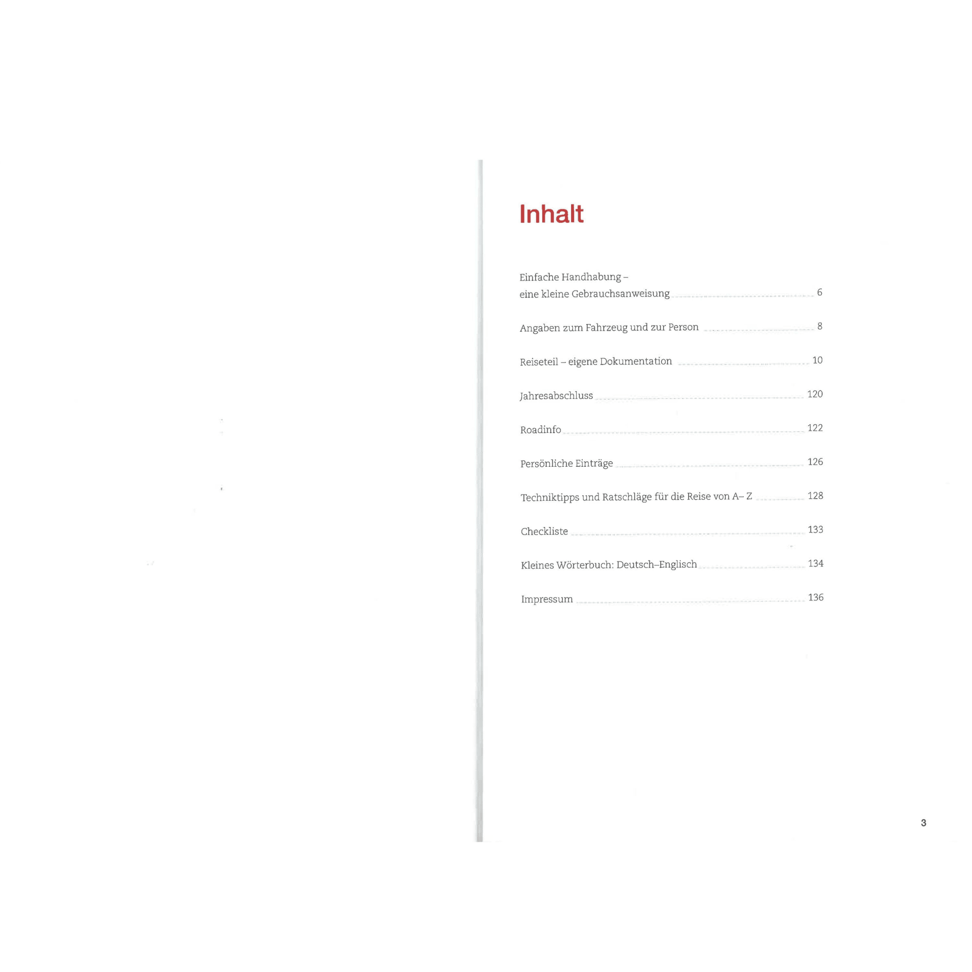 Journal de bord du camping-car