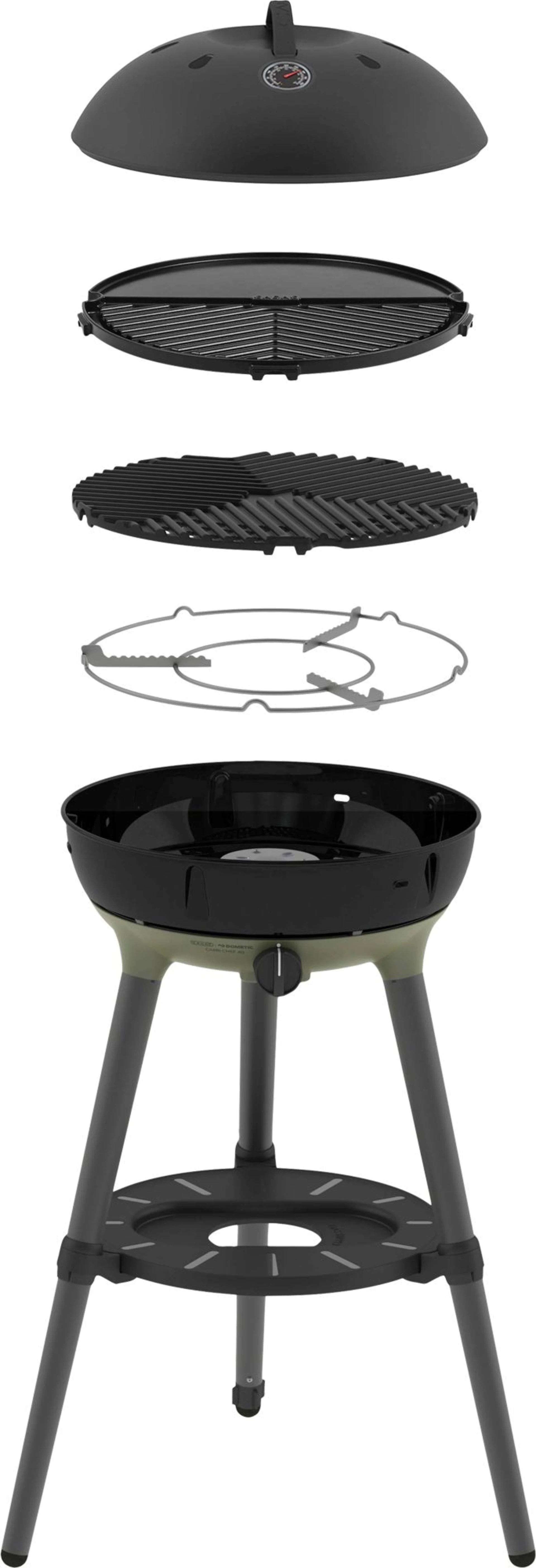 Cadac Carri Chef 40 BBQ Grill2Braai Combo Grill 30 mbar noir