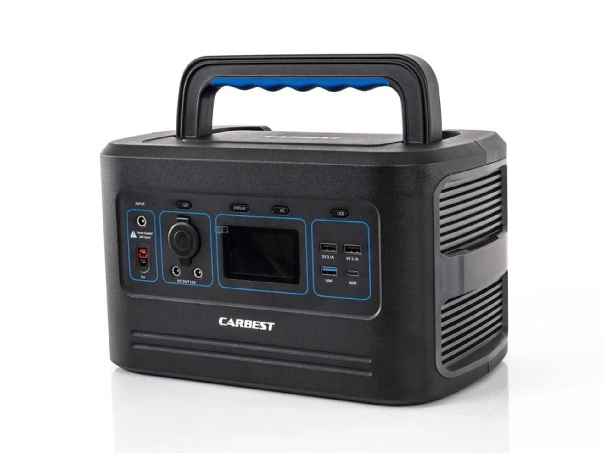 LithPowerUnit 48 - Multifunktionale Power Unit mit Sinus-Inverter, 614Wh LiFePO4 Batterie, Wechselrichter 500 W und MPPT-Solarregler