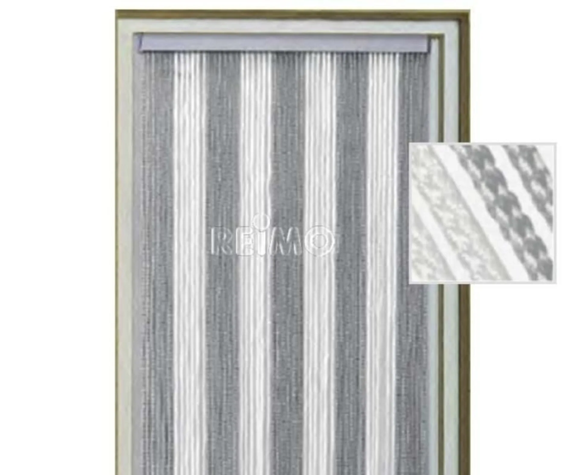 Türvorhang KORDA 60 x 190cm /weiss, grau/