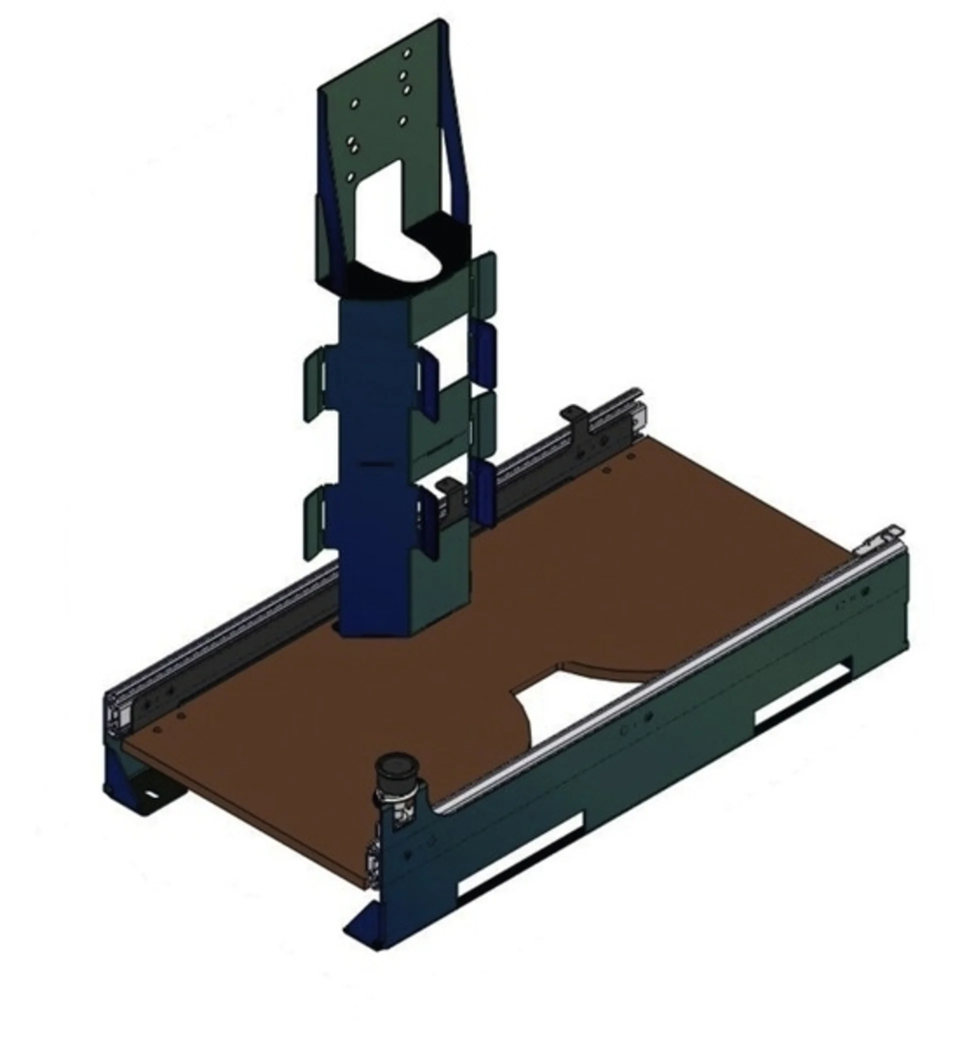 Coulisse pour bouteilles de gaz pour garage arrière - sens longitudinal - 2 x 11kg Coulisse pour bouteilles de gaz pour garage arrière - sens longitudinal - 2 x 11kg