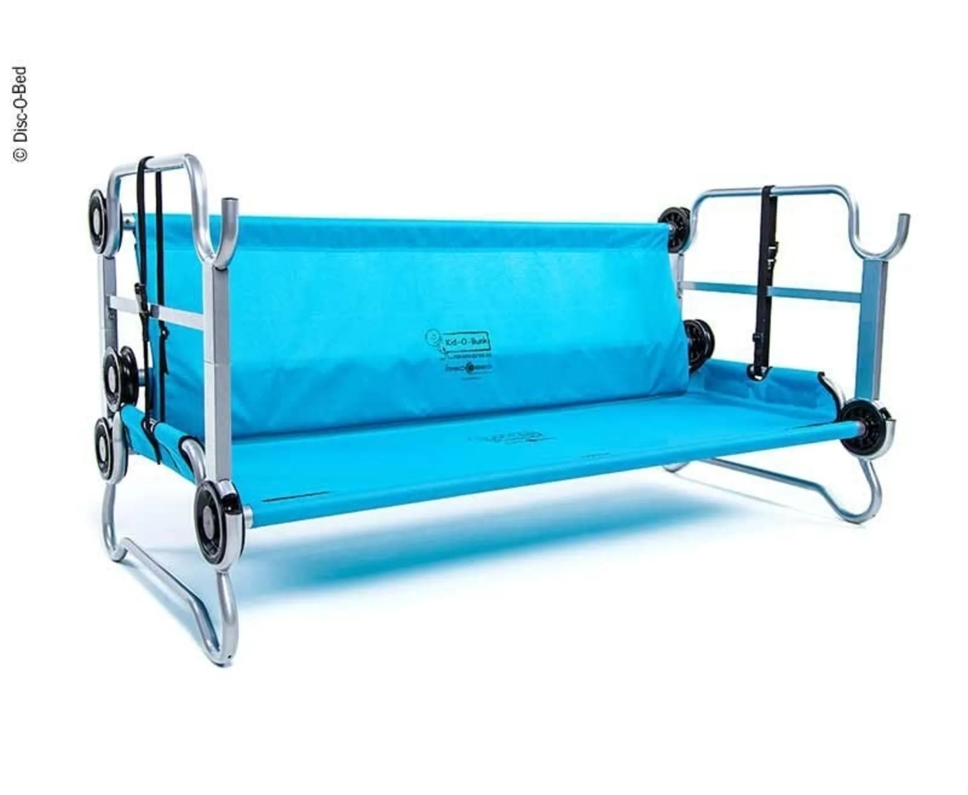 Etagenbett Kids-O-Bunk für Kinder in Blau - Innovatives Campingbett für Komfort und Platzersparnis