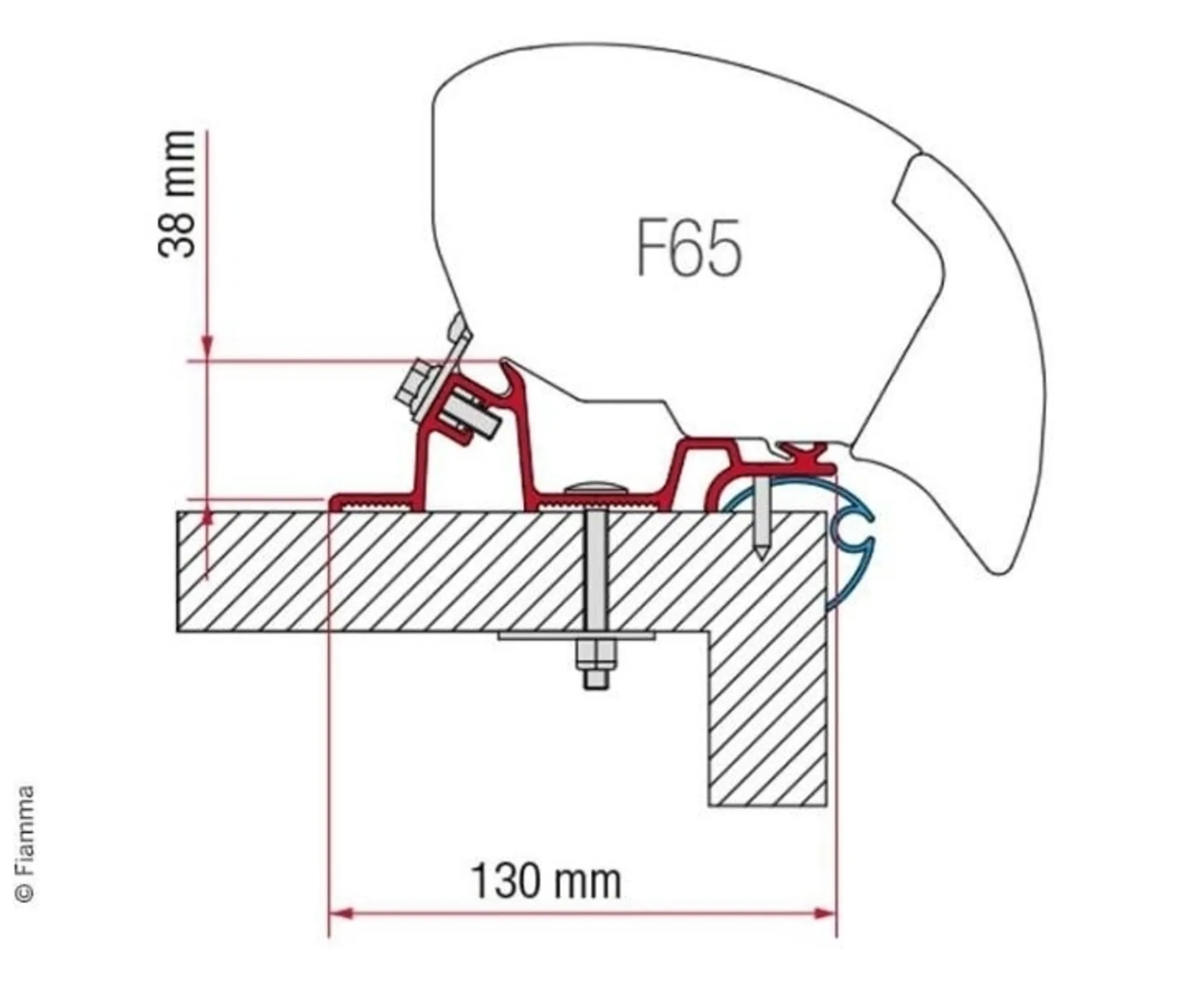 Fiamma F65 Markisenadapter Caravan Standard