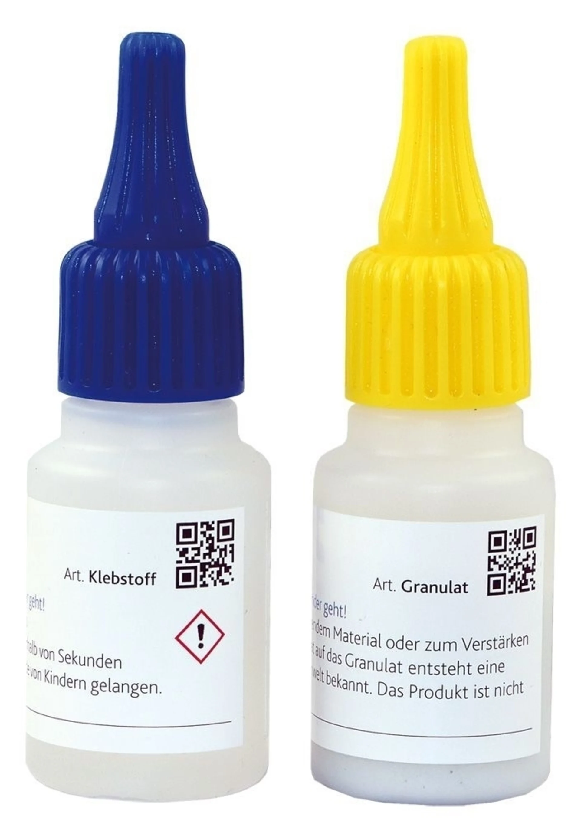 Industrieklebstoff und Granulat im Set 1 x 20g Klebstoff und 1 x 20g Granulat