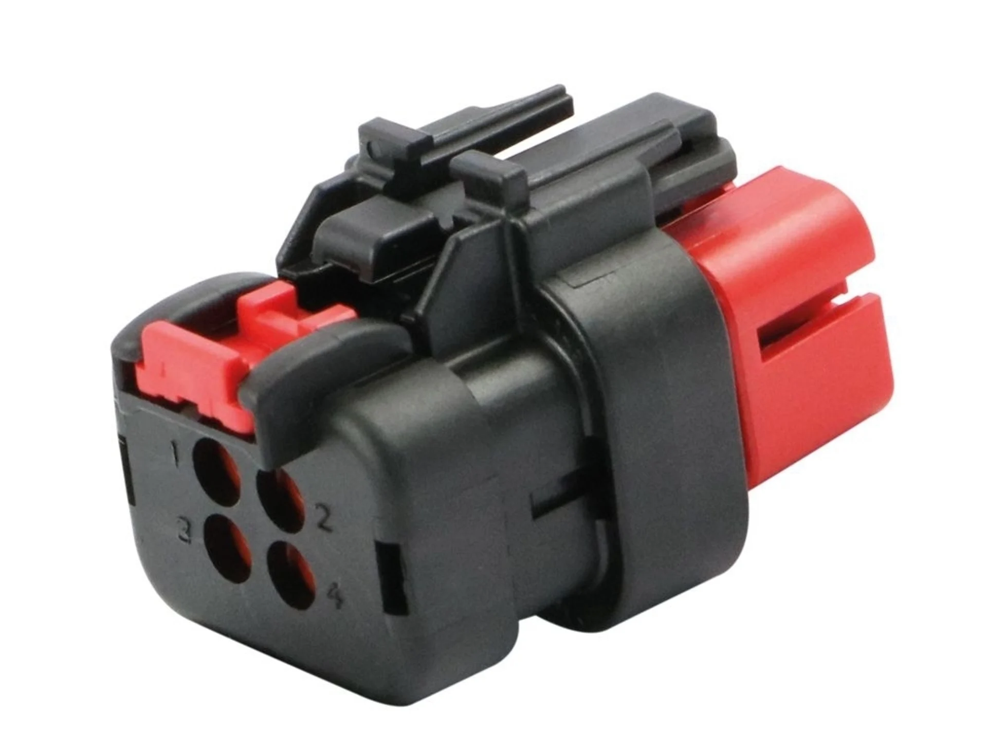 AMPSeal 16 - Boîtier femelle 4 pôles Key A rouge