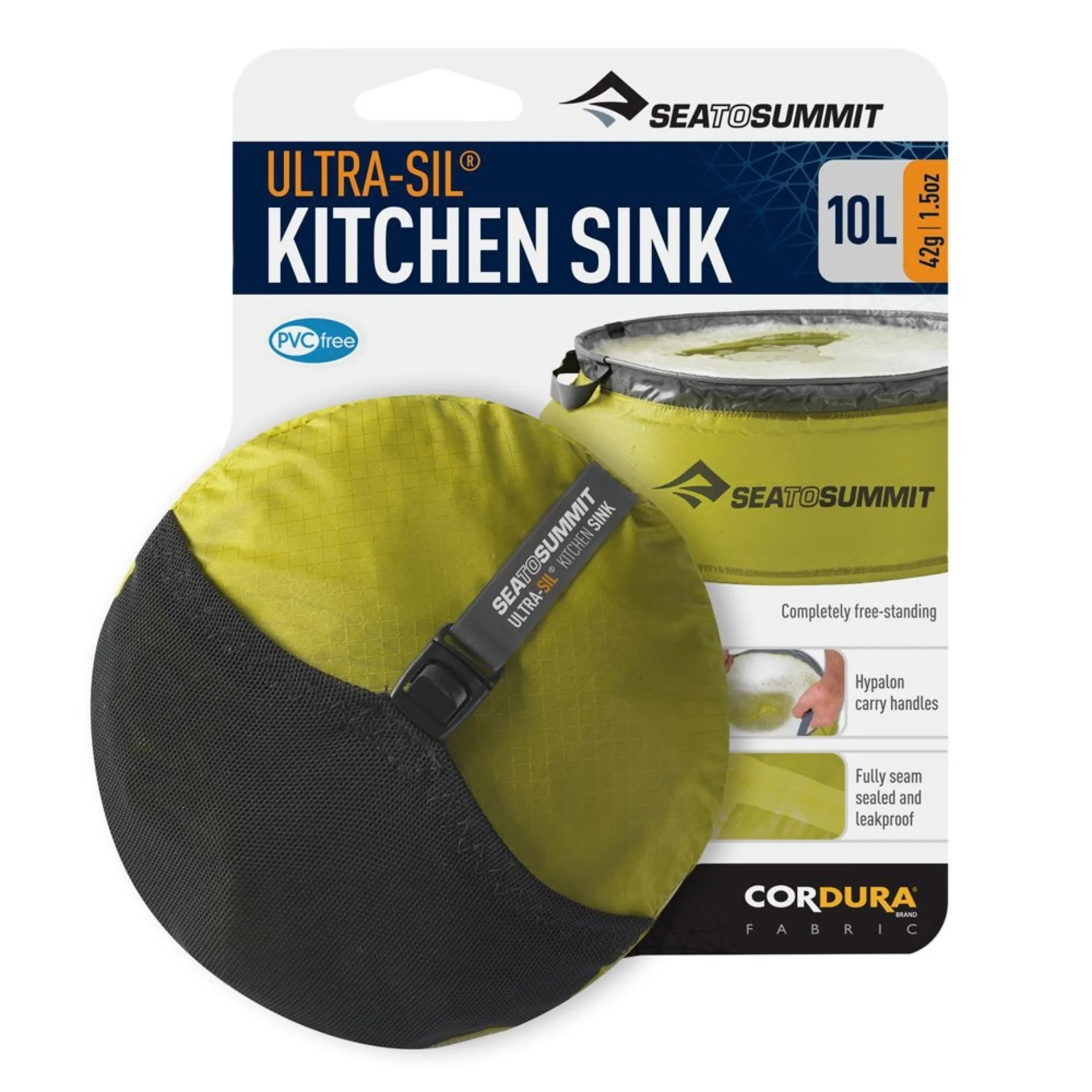 Ultra-Sil Kitchen Sink 10L Lime Sea to Summit lime/grey