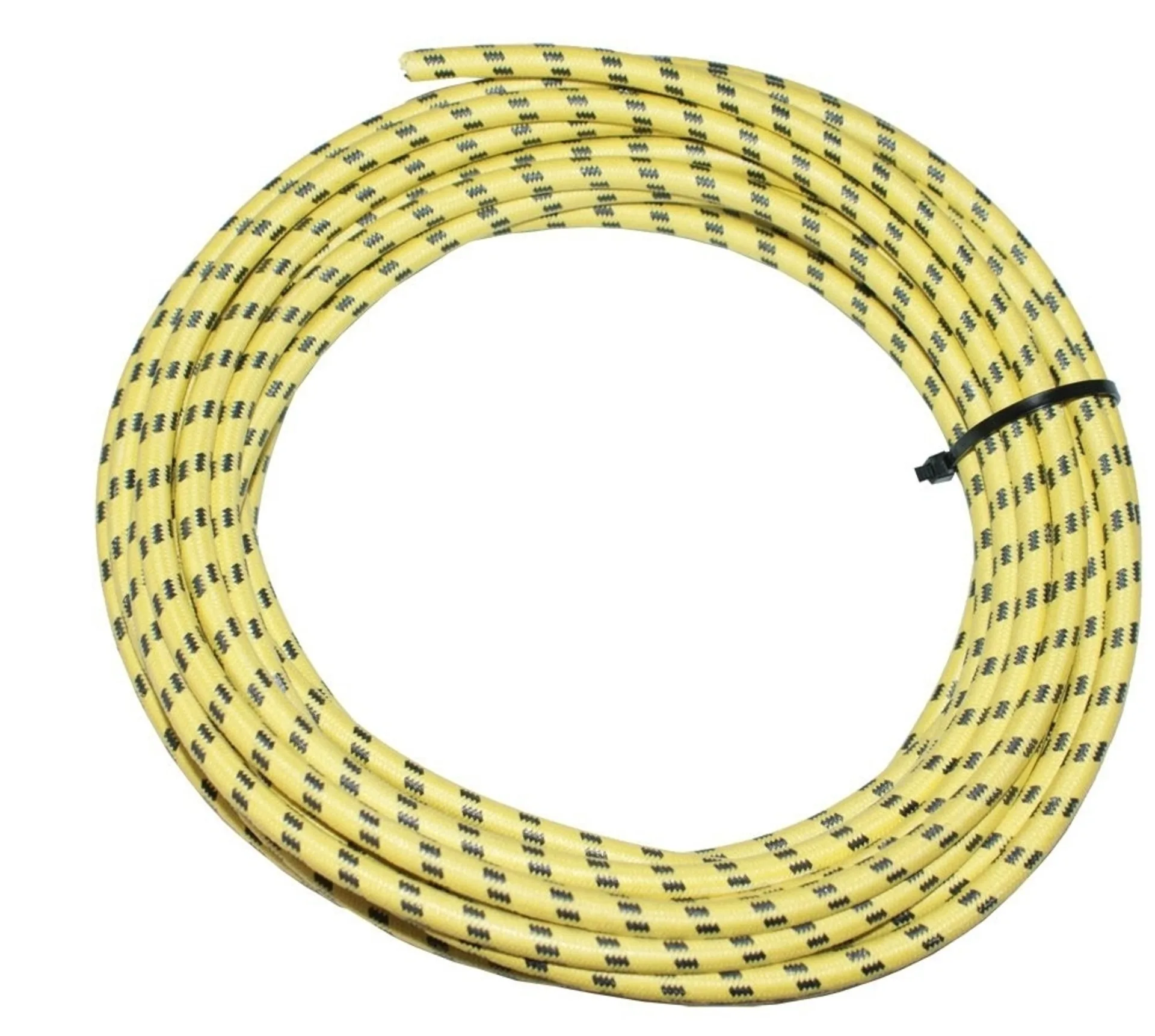 Textilumflochtene Zündleitung 7mm ge/sz