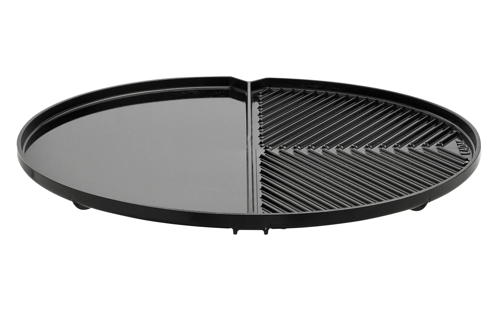 Cadac Grillplatte geteilt