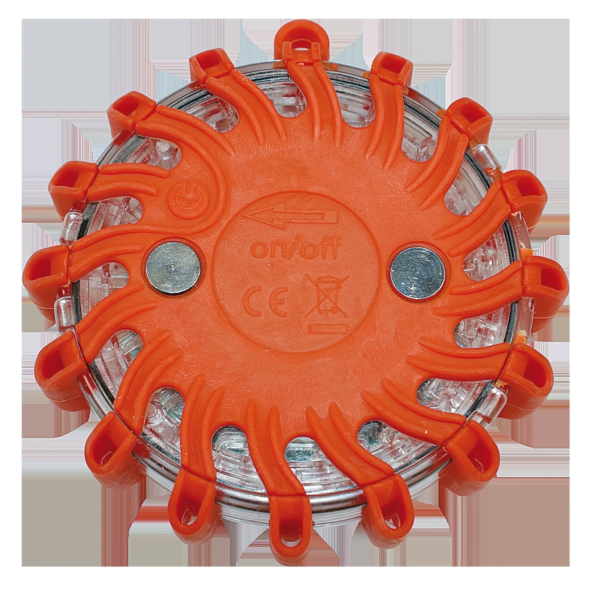 Akku Warnblitzer 16 LEDs rot Powerflare Akku Warnleuchte, ø 105 x 35mm