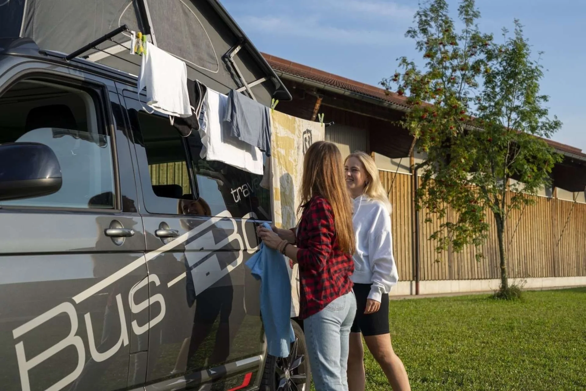 BusBoxx Corde à linge pour rail à rideau VW T5 / T6 DIY kit à monter soi-même