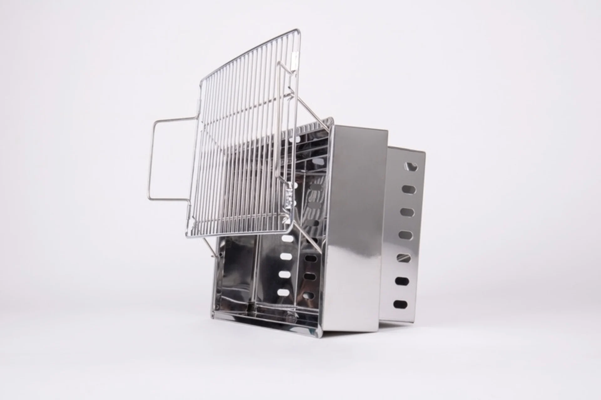 Barbecue à valise en acier inoxydable au charbon de bois