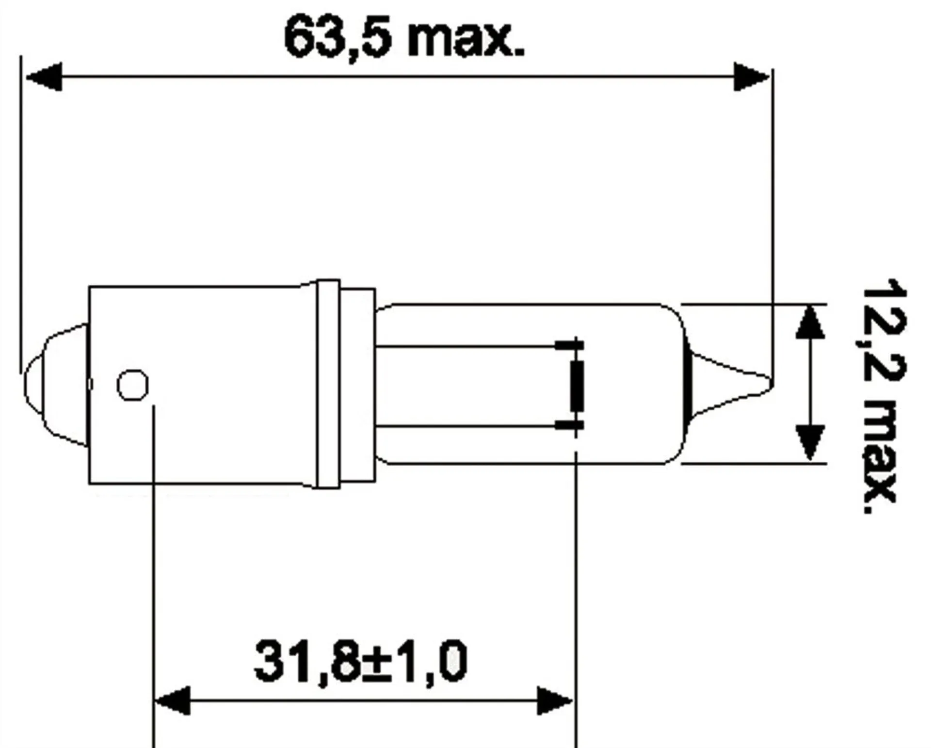 Jahn Glühlampe Halogen 12V 50W 12V 50W BA15s US-Typ 795