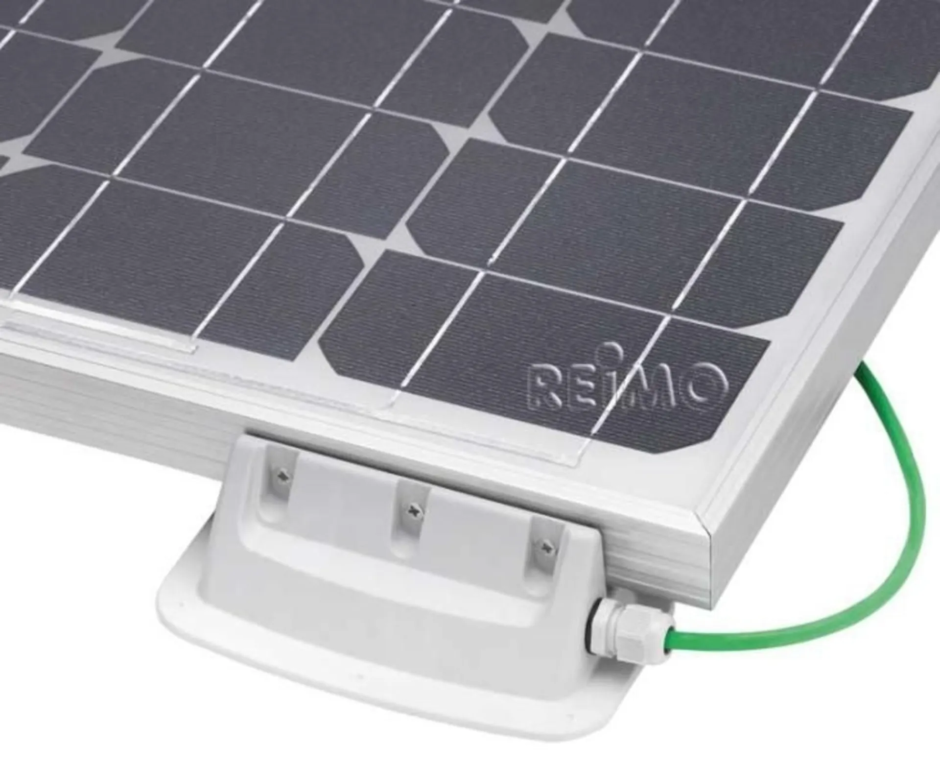 Halteset Solar mit integrierter Dachdurchführung, 4-teilig, in Grau