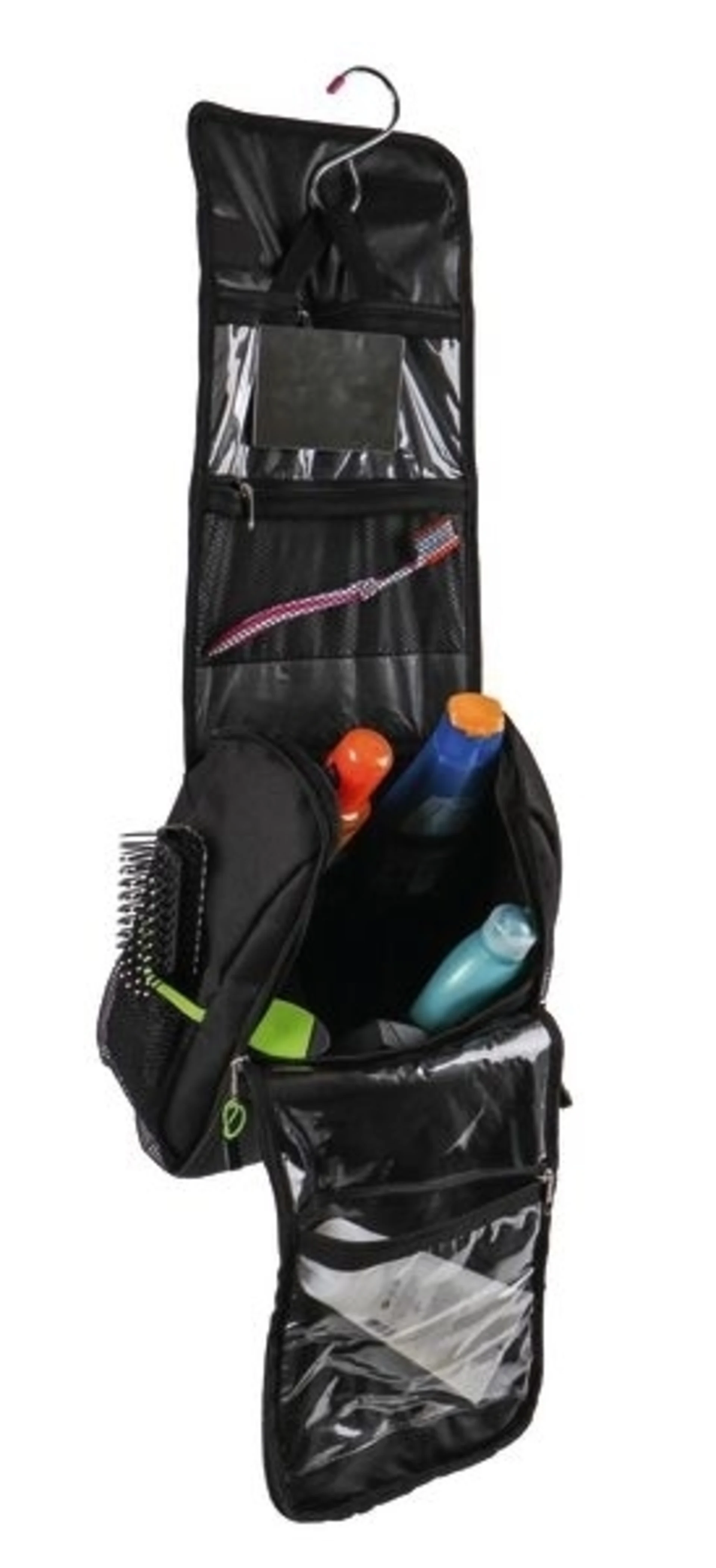TESSA Wash Badorganizer, schwarz/lime
