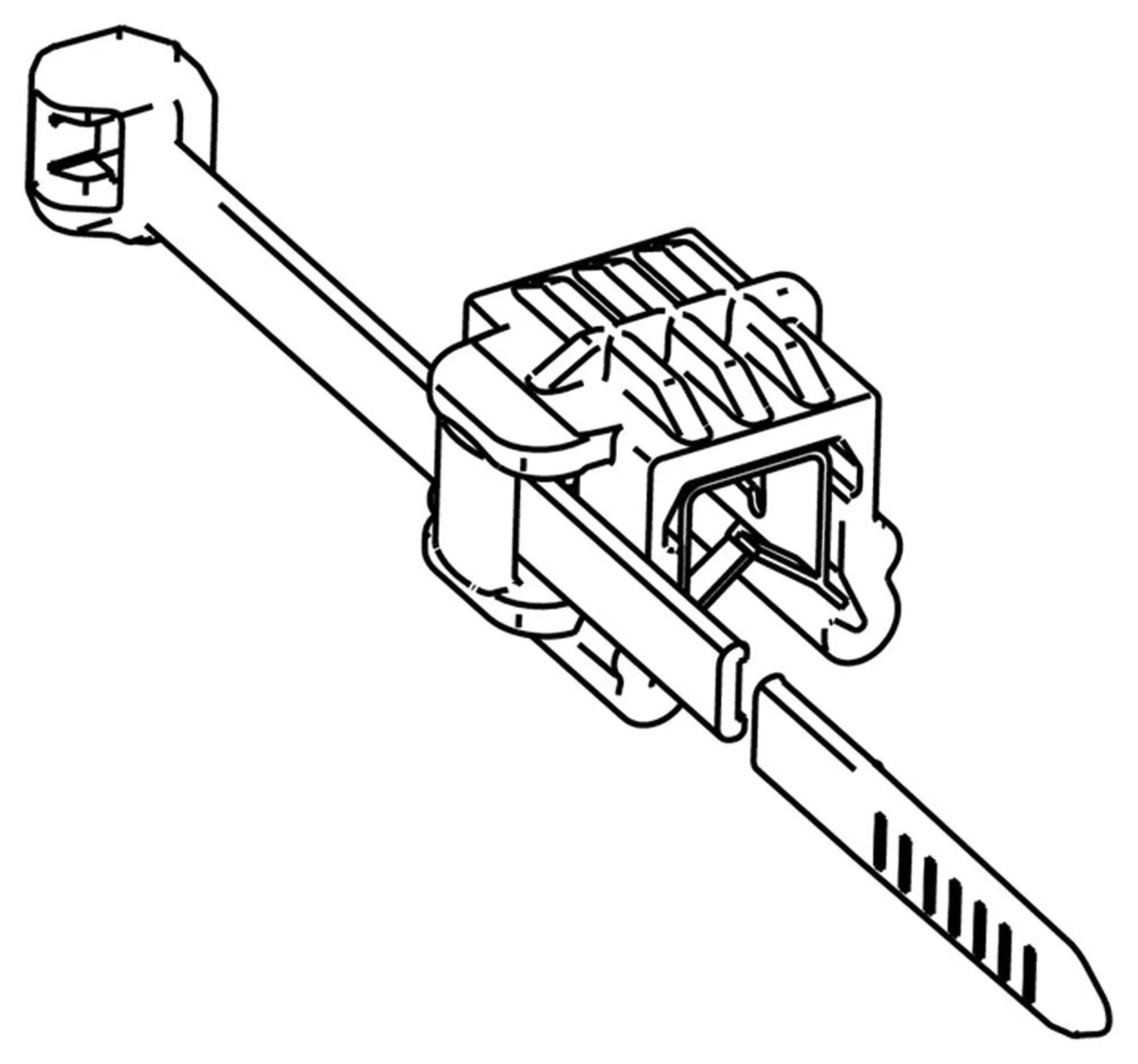 Chassis-Kabelbinder EdgeClip 4.6 x 200 mm sz