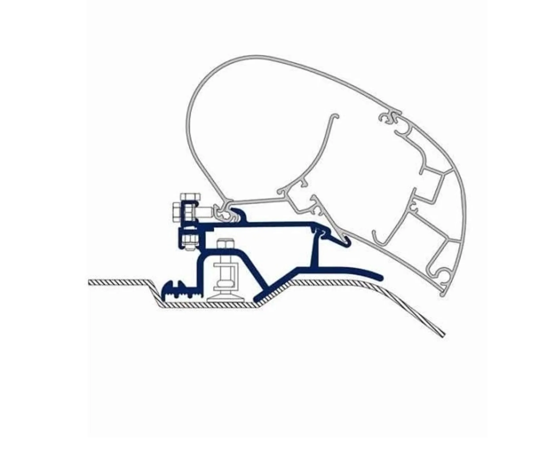 Adapter PR Ducato 2007 3 Einzelplatten