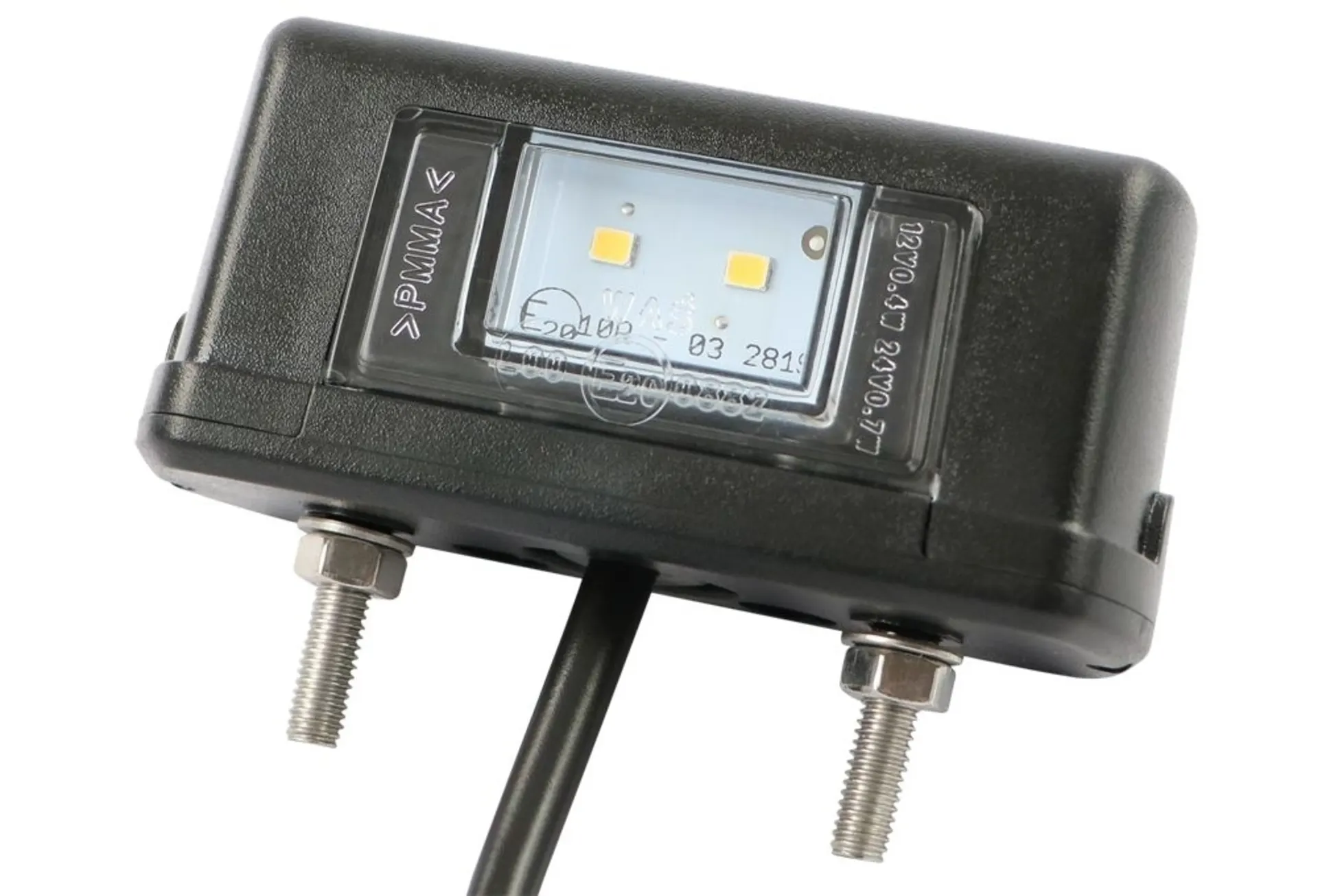 WAS - LED Kennzeichenleuchte 12/24V 83x31x39mm 12/24V, IP68