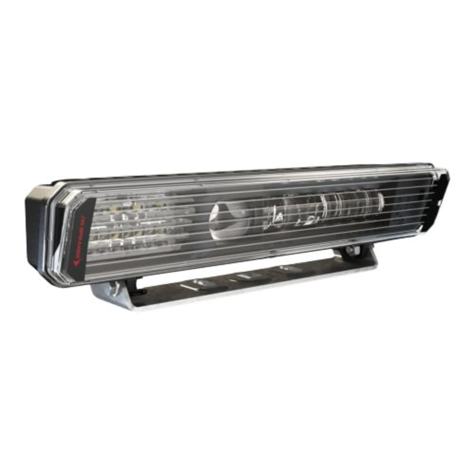 J.W. Speaker beheizbare LED Hauptscheinwerfer Satz Low Profile 334 x 83 mm, 12/24 V, Tagfahrlicht & Blinker