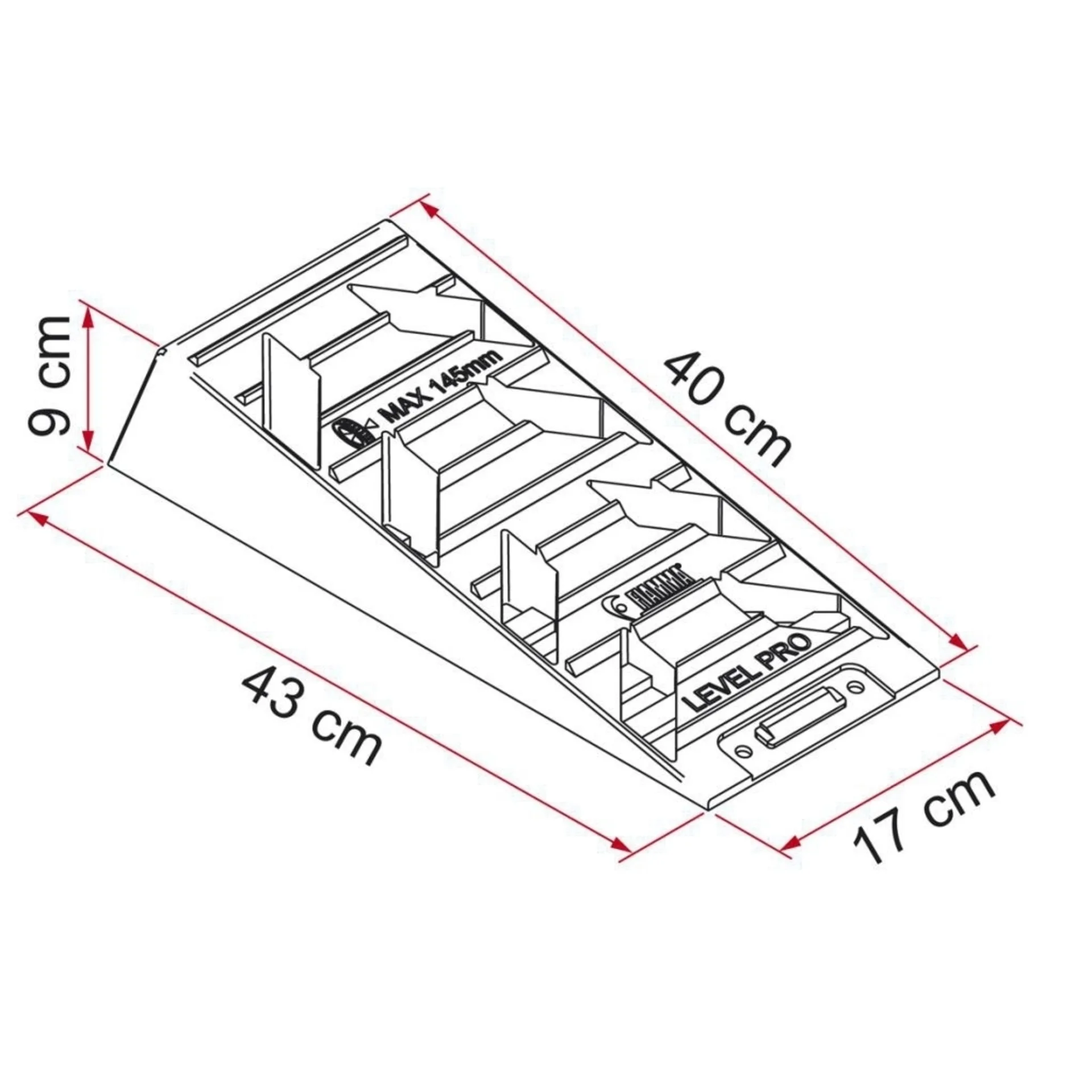 Cales d'accès Fiamma Level Pro, lot de 2