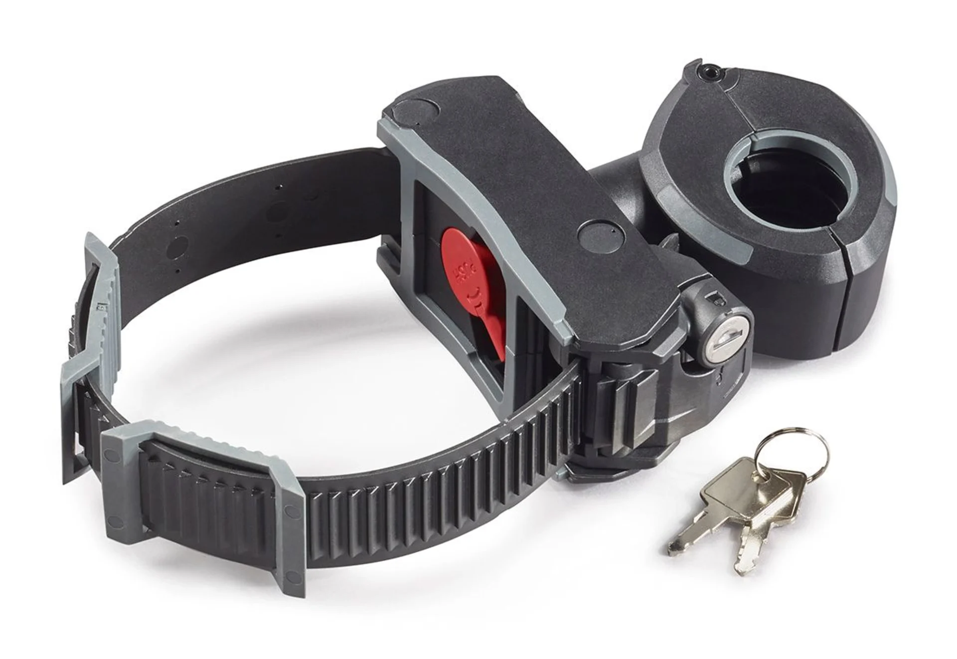 Uebler Abstandshalter abschließbar mit Zahnband für 1. Fahrrad für Kupplungsträger