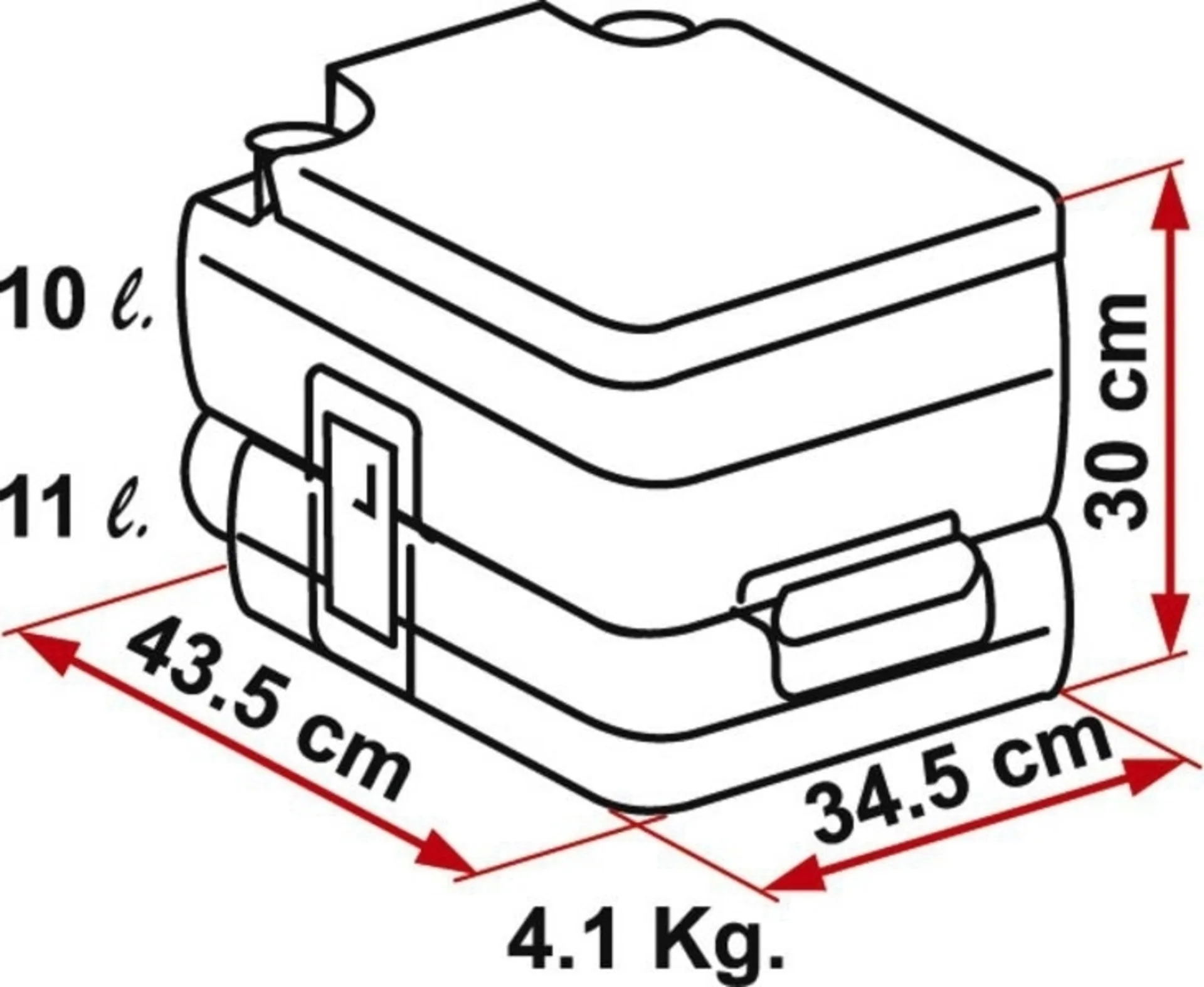 Fiamma Bi - Pot Toilettes portables 30 cm