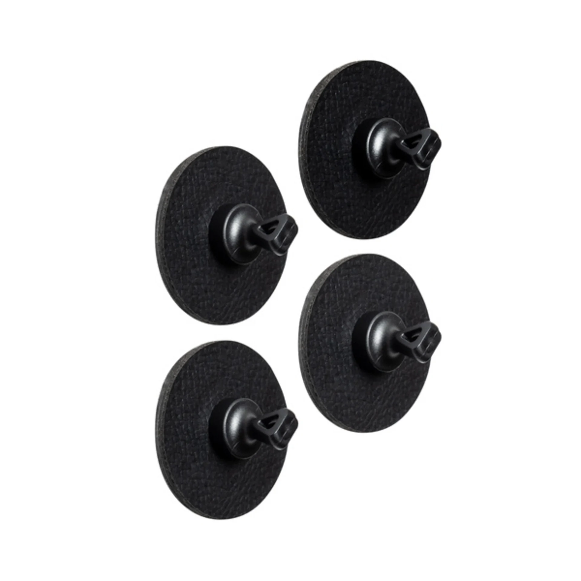 silwy® Flex Magnethaken inkl. Metall-Nano-Gel-Pads 5 cm 8-tlg. schwarz