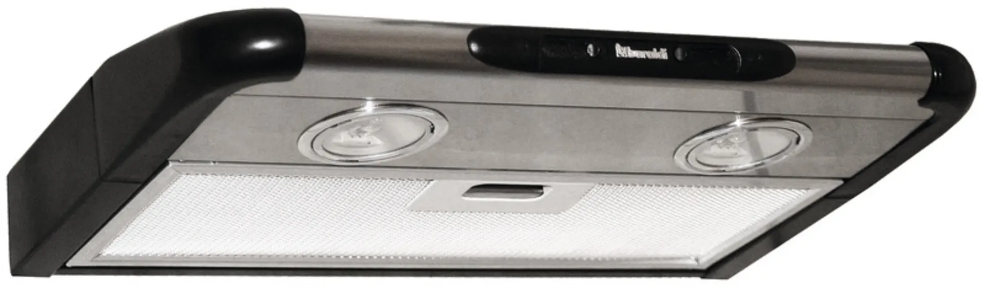 Swing Flat Hotte aspirante, noir/argent, 12V, largeur 40cm avec 2 spots LED