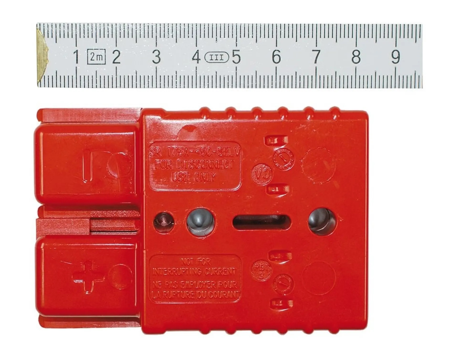1 Stk. Stecker REMA 2-pol 35 - 50 mm2 rot 2-pol / 35-50 mm2 / 175 A / 8 x 5.5 cm