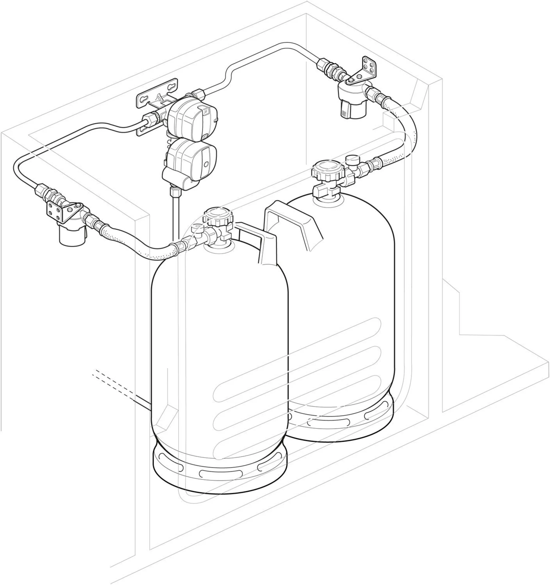 Filtre à gaz Truma 67 x 81 x 54 mm 2 pièces