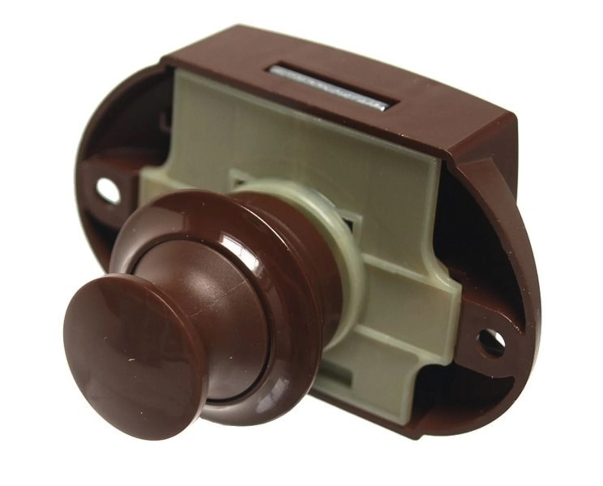 Push Lock serrure de meuble en marron - kit complet