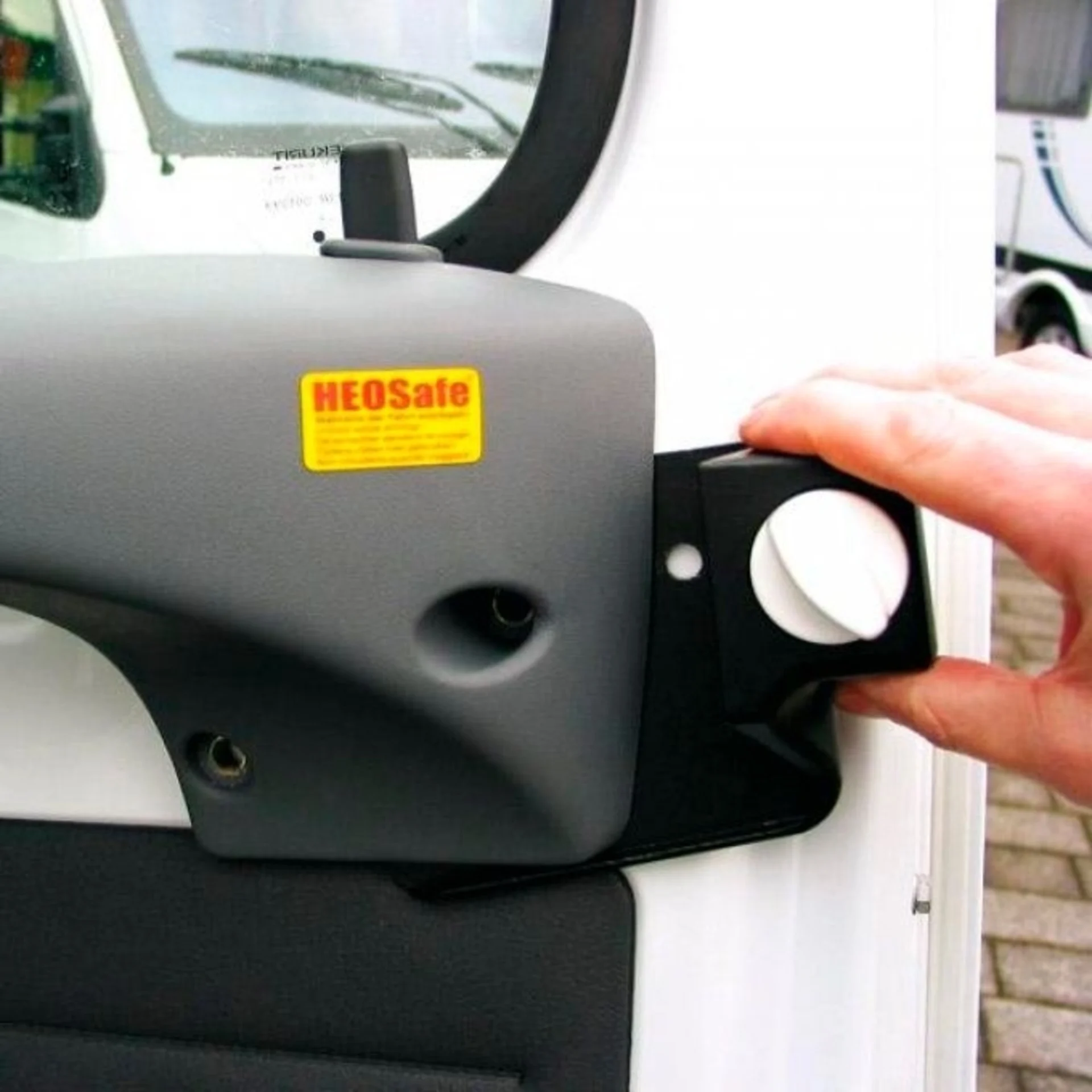 Serrure à pêne dormant HEOsafe pour portes de cabine (Fiat Ducato 244, Peugeot Boxer, Citroën Jumper 2002 - 2006)