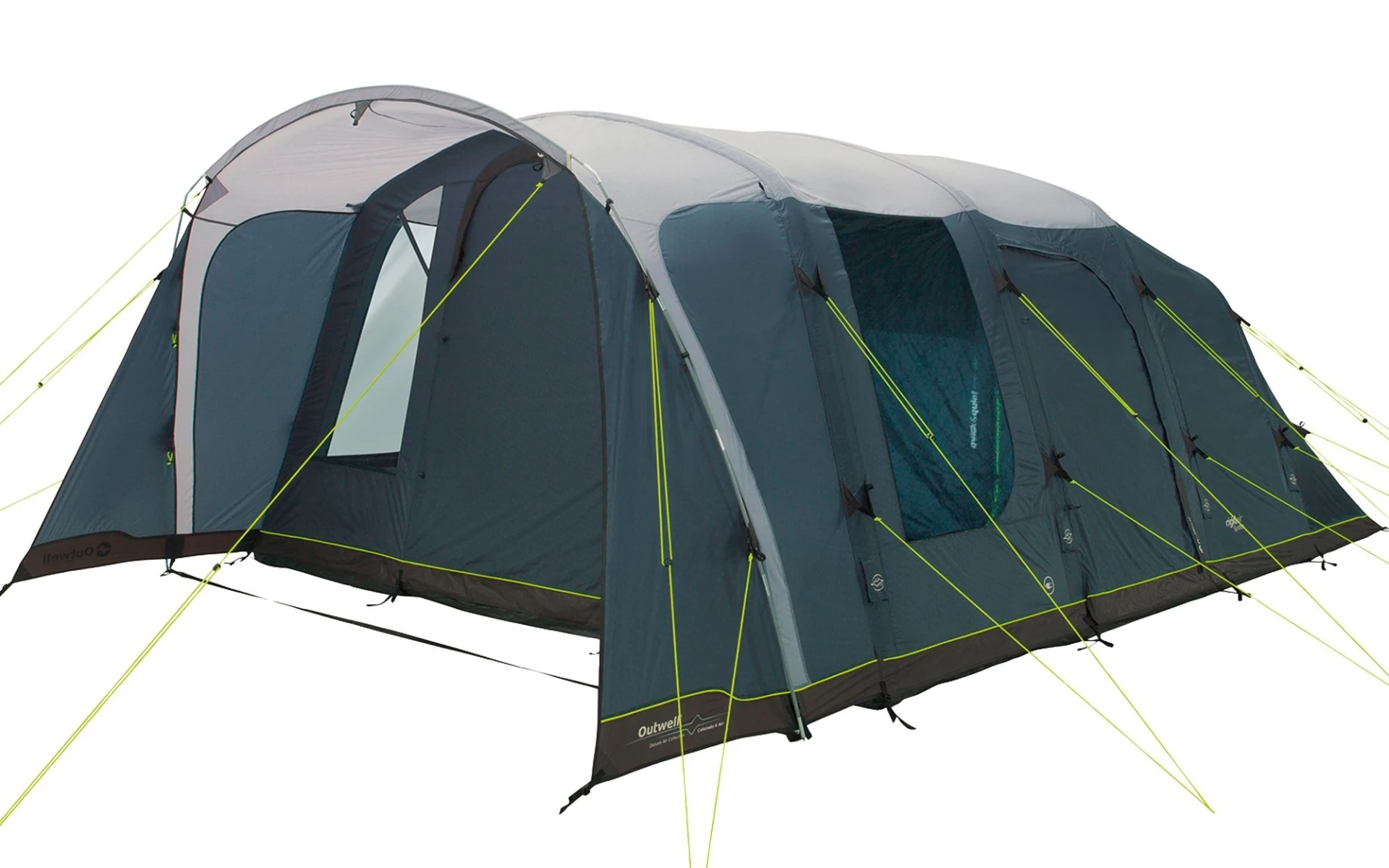 Tente tunnel Outwell Colorado 6 Air à quatre pièces pour 6 personnes Tente tunnel Outwell Colorado 6 Air à quatre pièces pour 6 personnes
