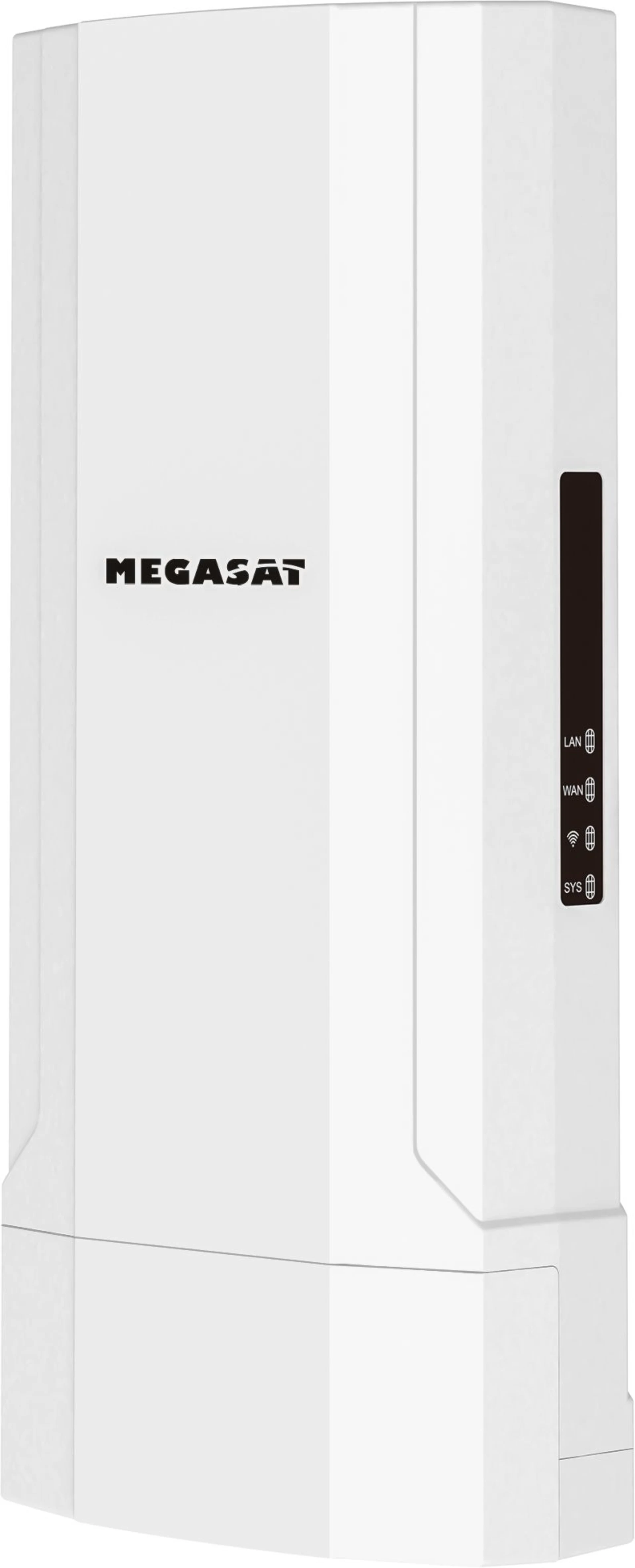Megasat Connected WiFi-Booster System bestehend aus Außenantenne und Router