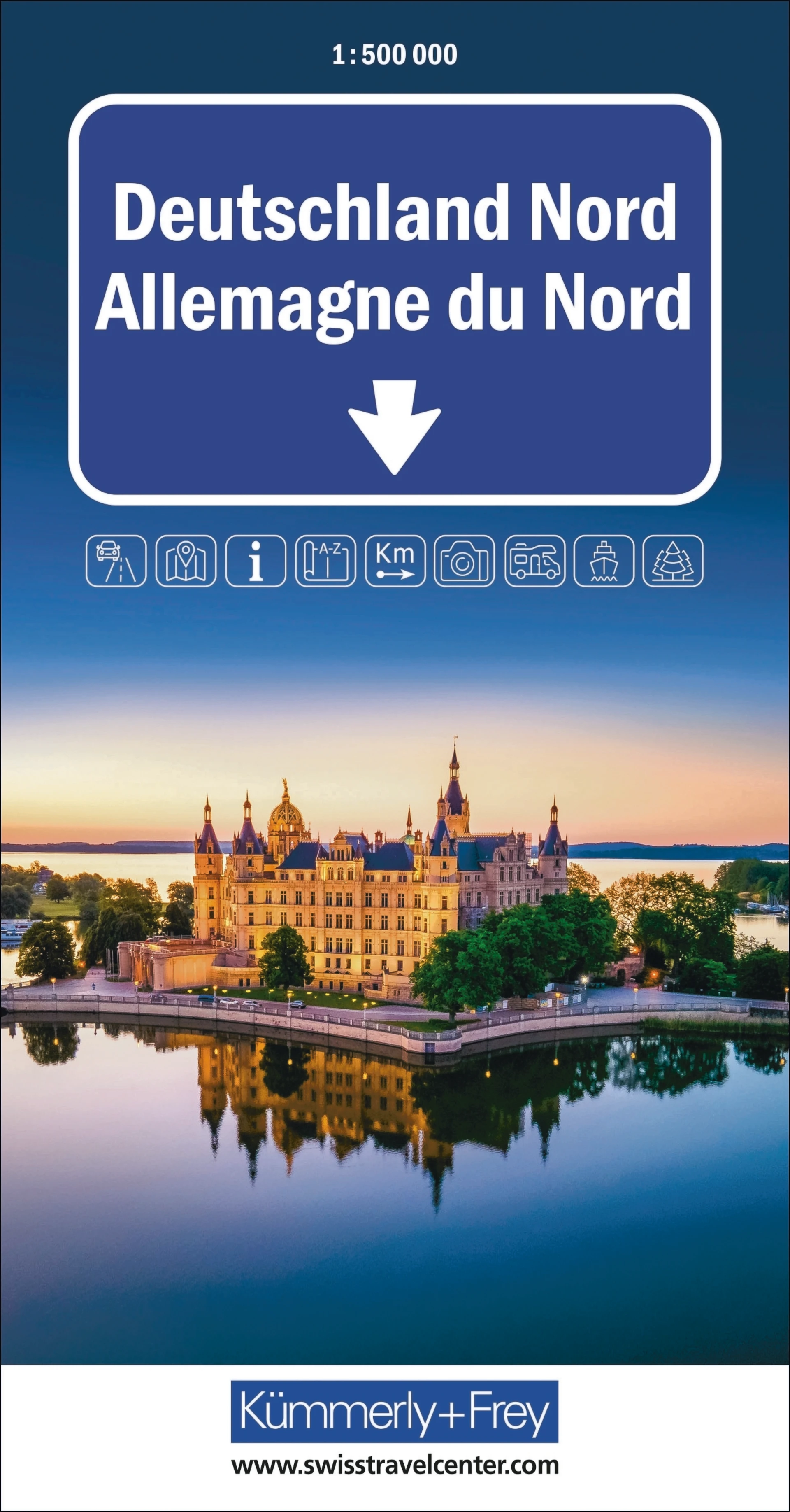 Deutschland (Nord), Strassenkarte 1:500'000