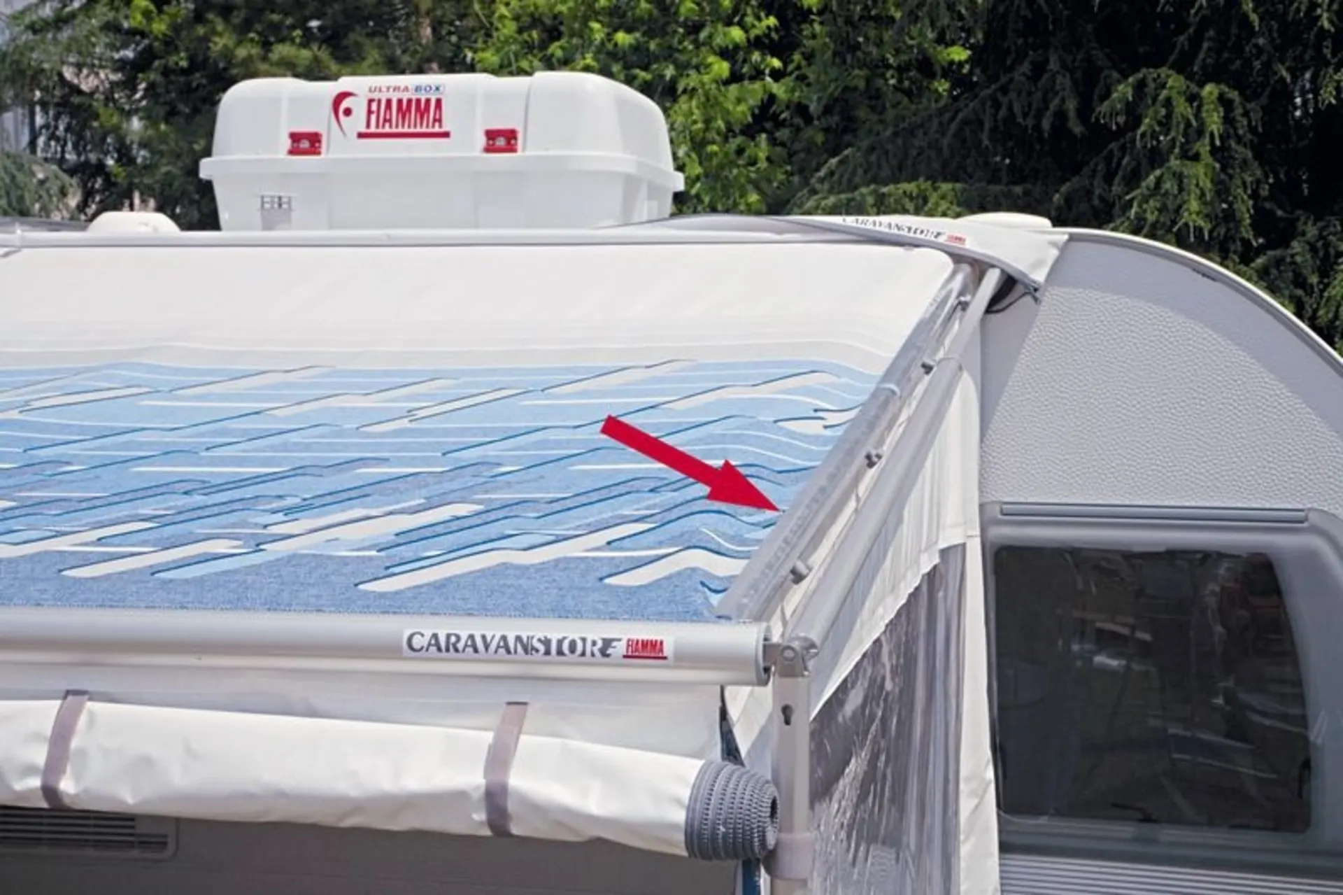 Privacy Room CS Light für Caravanstore 310XL in grau mit Fast Clip